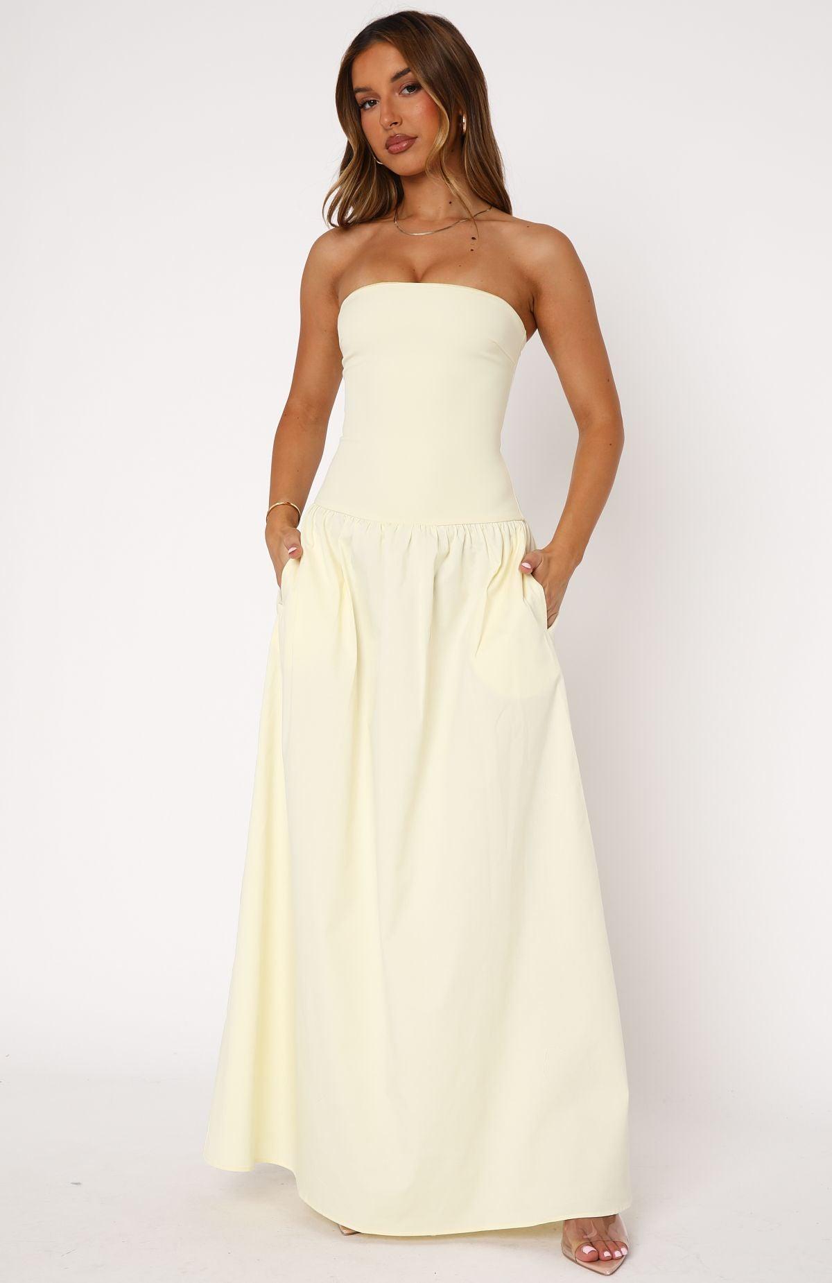Take Back Maxi Dress Lemon Product Image