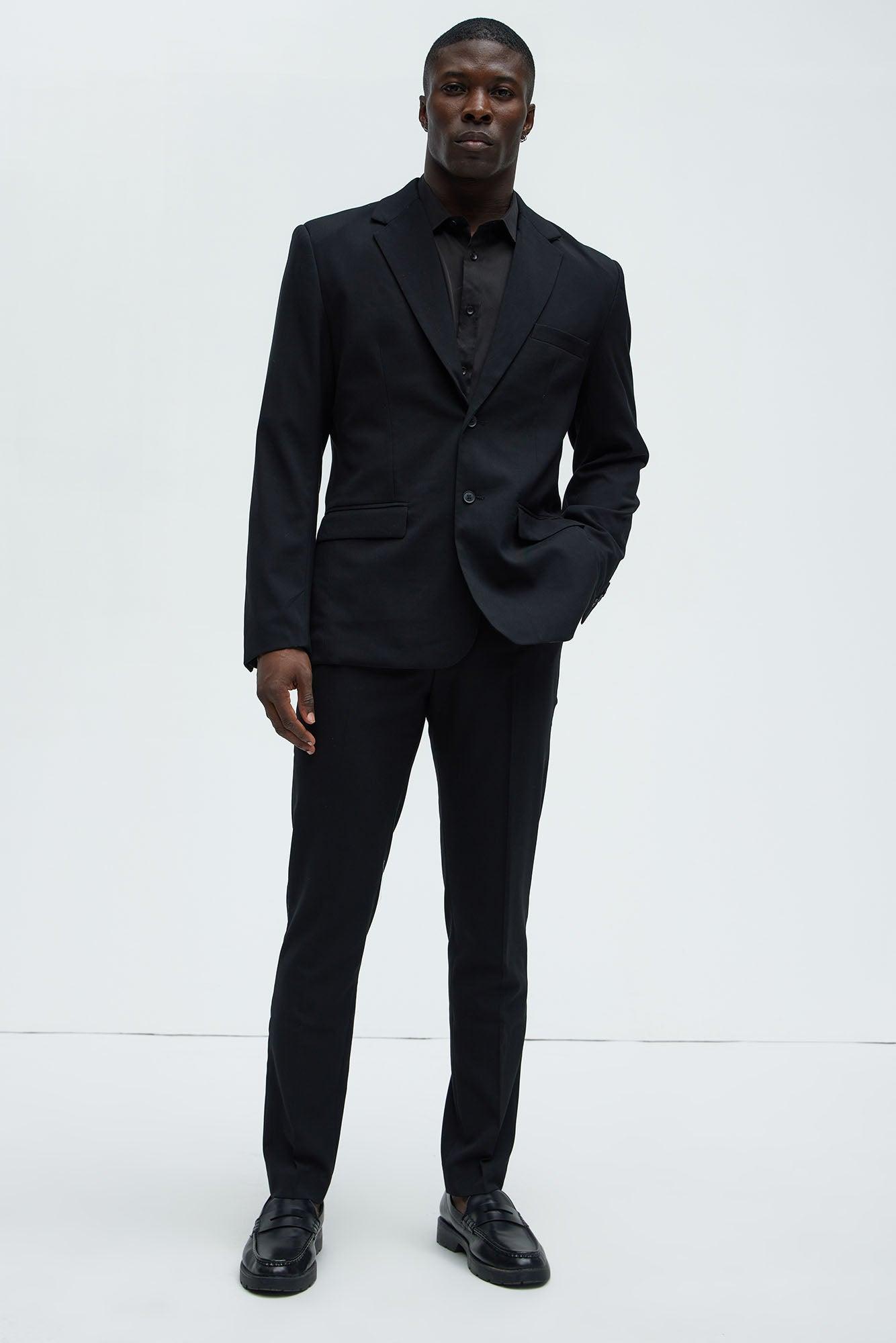 The Modern Stretch Slim Trouser - Black Product Image