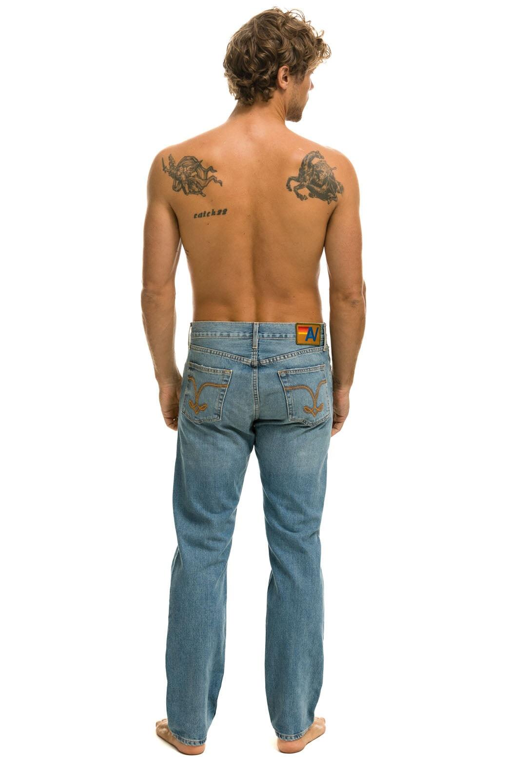 MEN'S CLASSIC STRAIGHT LEG DENIM JEAN - VINTAGE Male Product Image