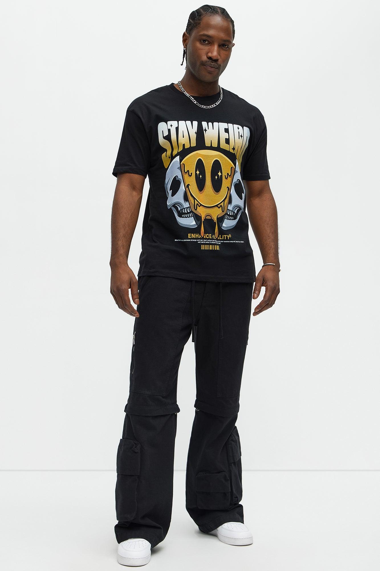 Stay Weird Forever Short Sleeve Tee - Black Product Image