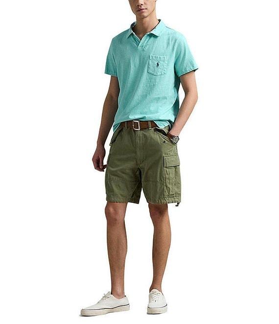 Polo Ralph Lauren Short Sleeve Linen-Blend Jersey Polo Shirt Product Image