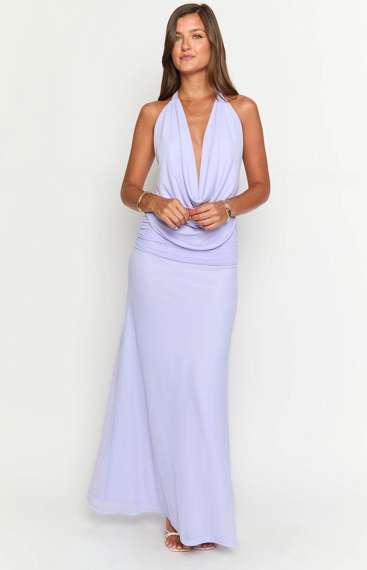 Rozie Purple Maxi Skirt Product Image
