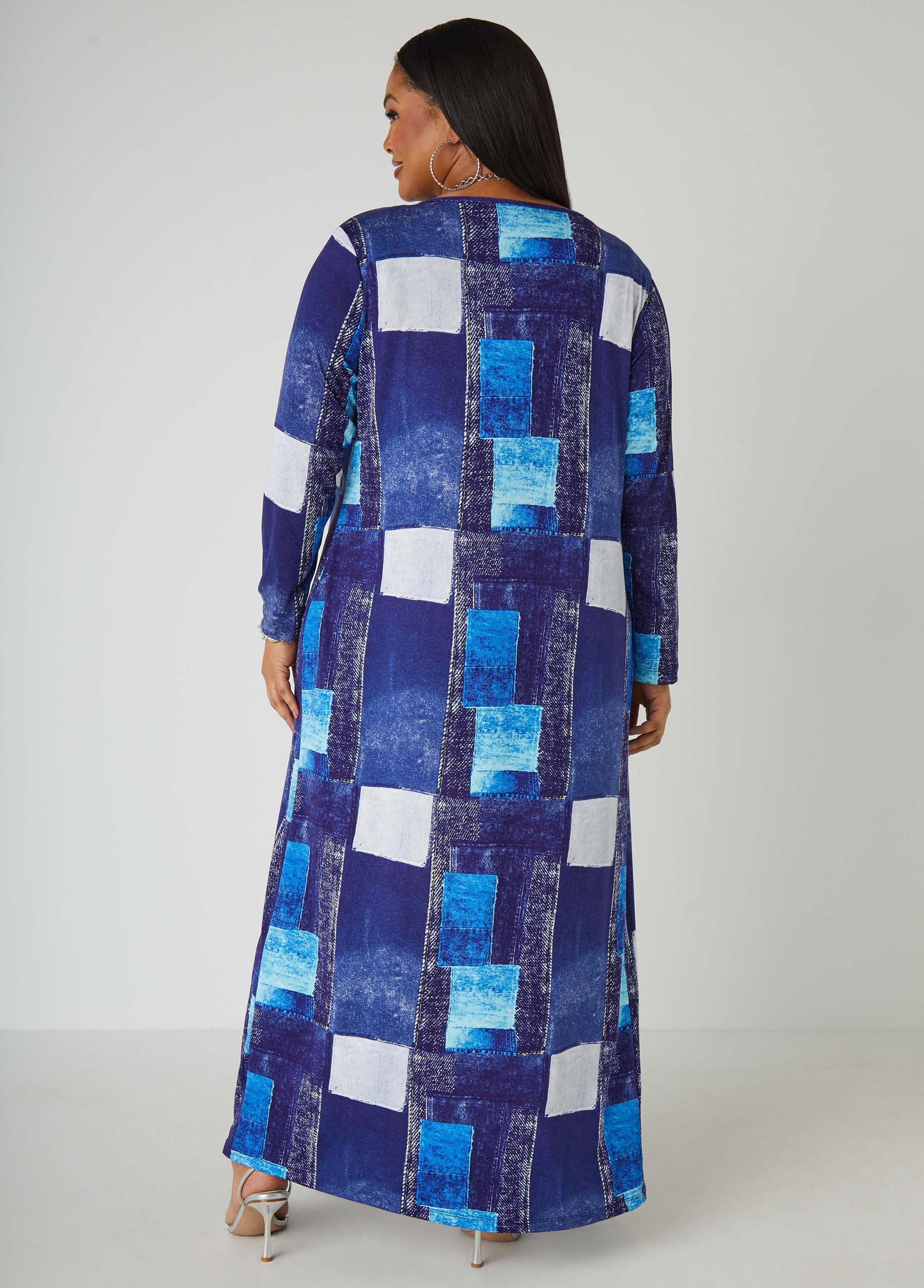 Denim Print Duster Product Image