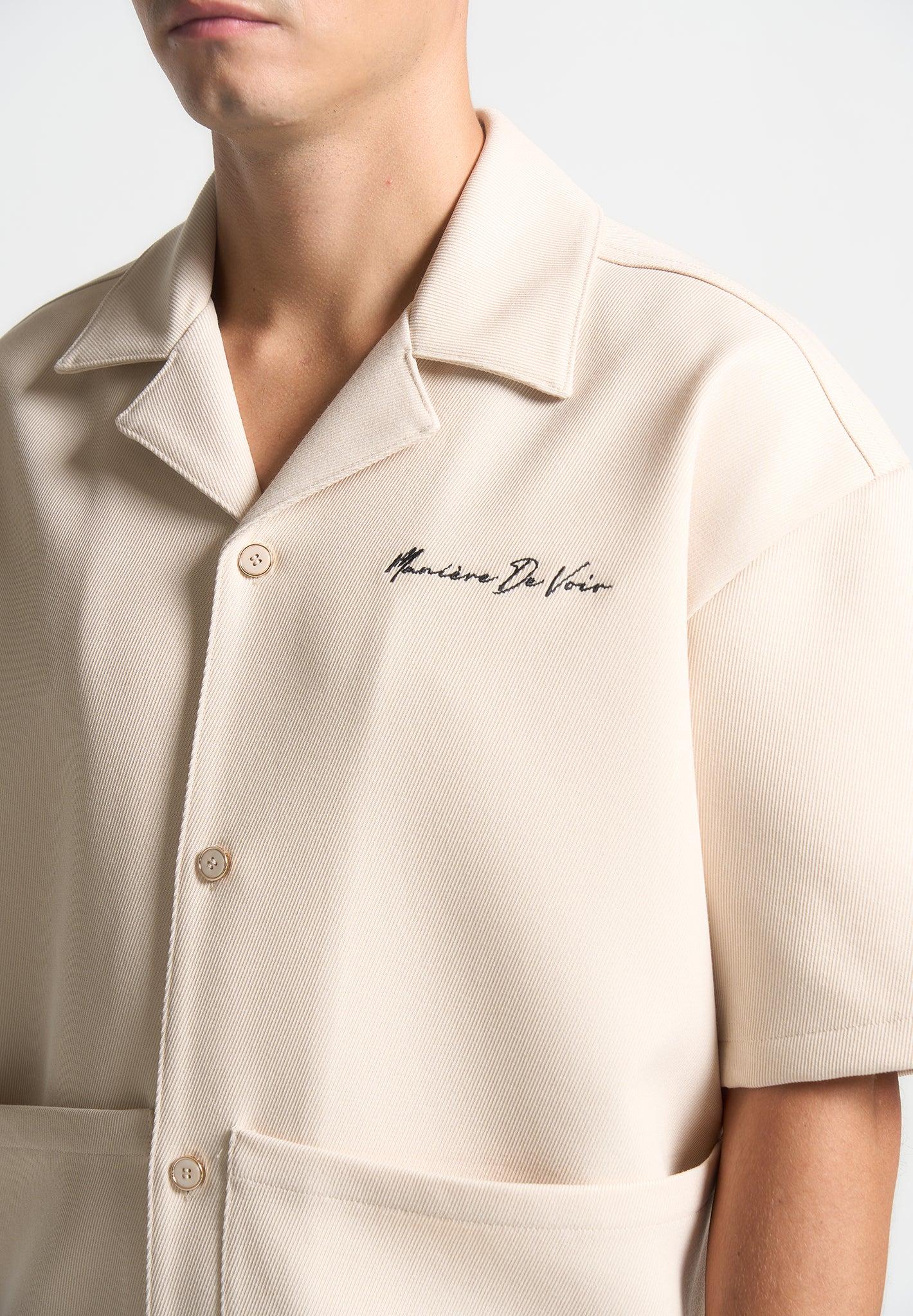 Eiffel Twill Shirt - Cream Male Product Image