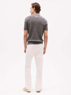 Cable Knit Polo Sweater Product Image