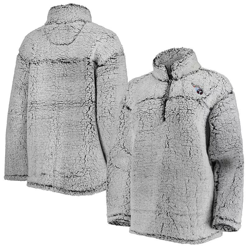Women's G-III 4Her by Carl Banks Gray Tennessee Titans Sherpa Quarter-Zip Jacket,  Product Image