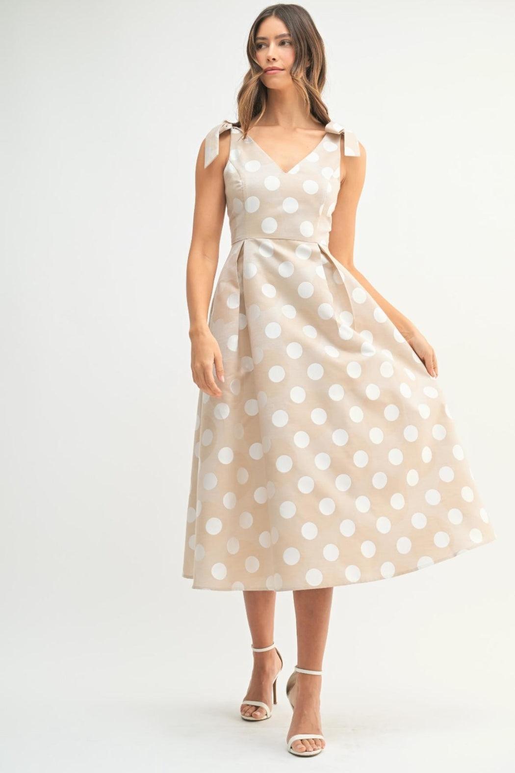 Polkadot Midi Dress Product Image