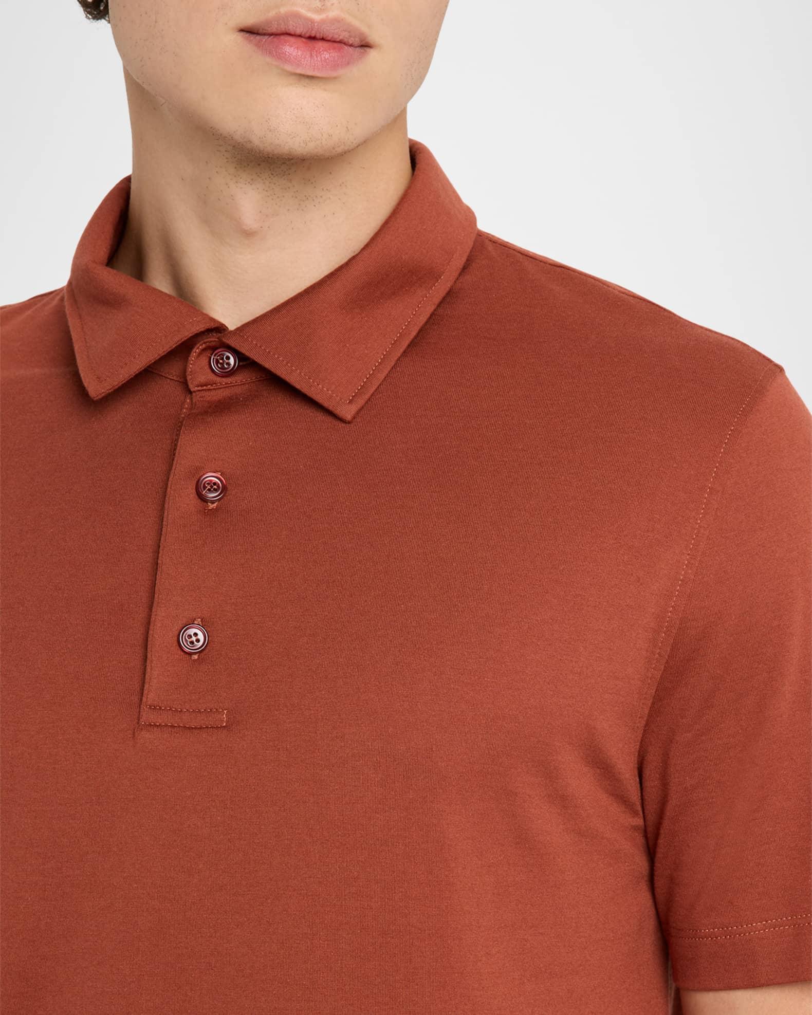 Men's Cotton and Cashmere Polo Shirt Product Image