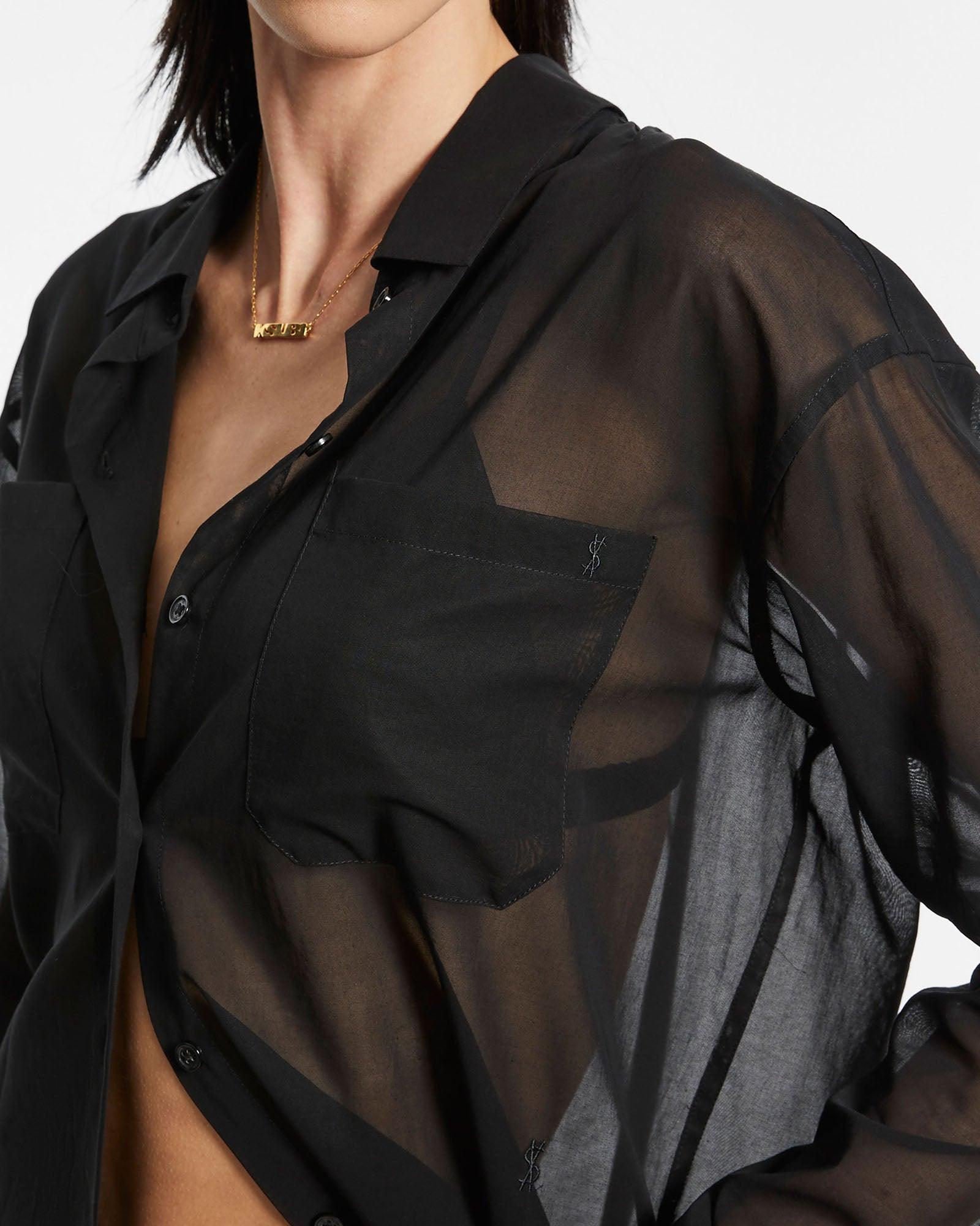 CHER LS SHIRT BLACK Female Product Image