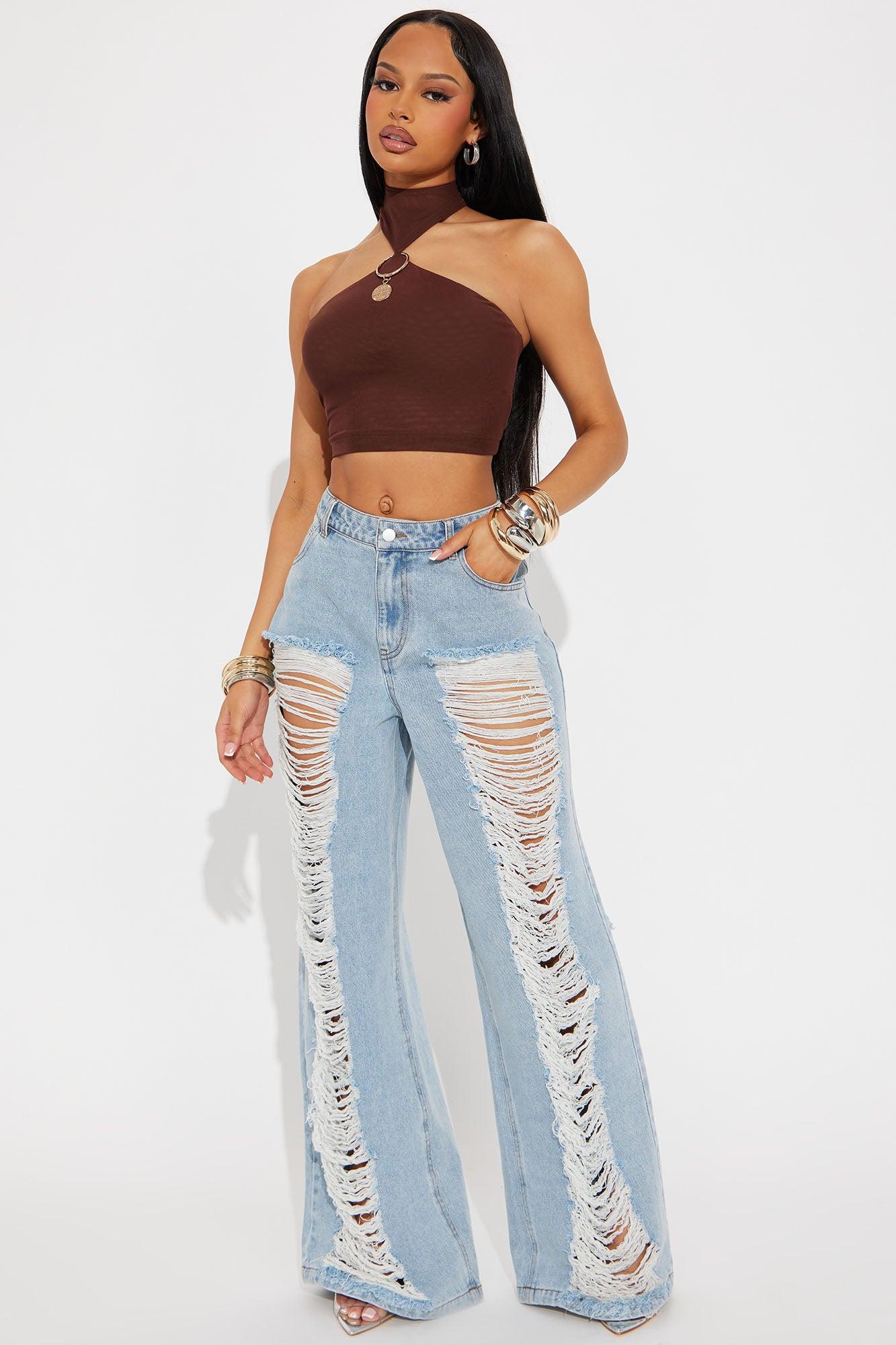 Do Lab Mesh Crop Top - Chocolate Product Image