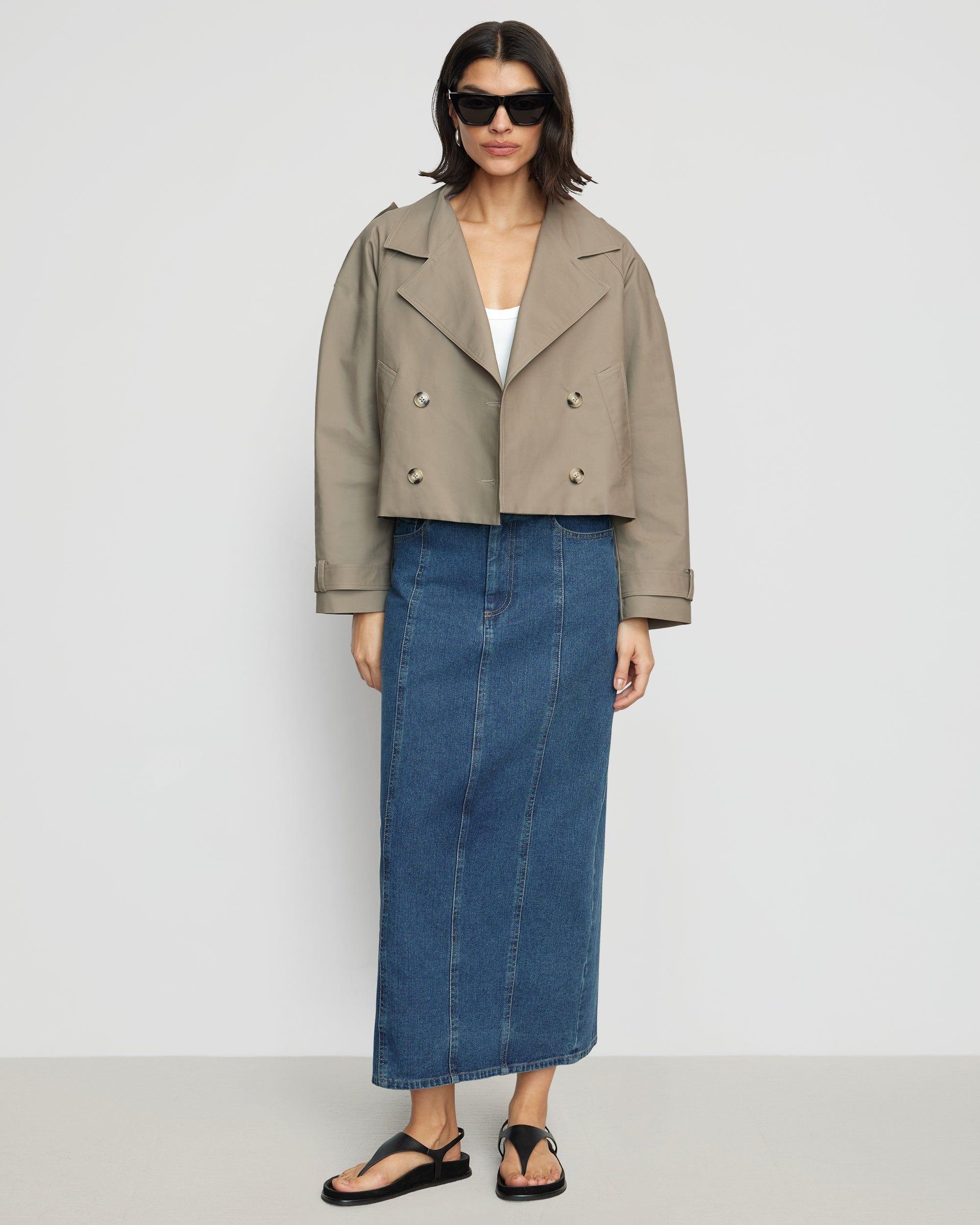 Luca Cropped Trench Jacket Product Image