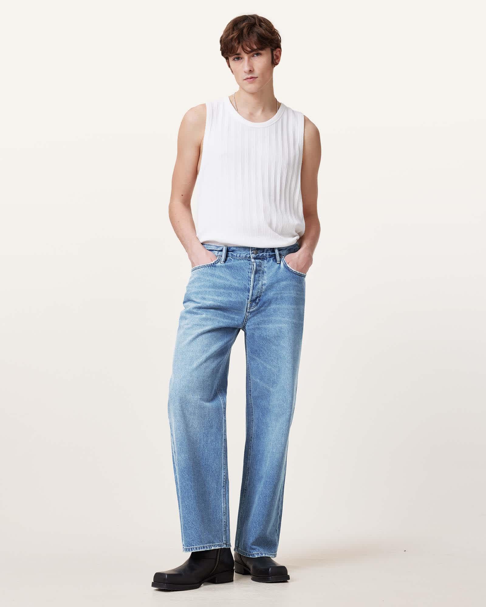 Lenny Loose Fit Wide Leg Denim Jeans Product Image