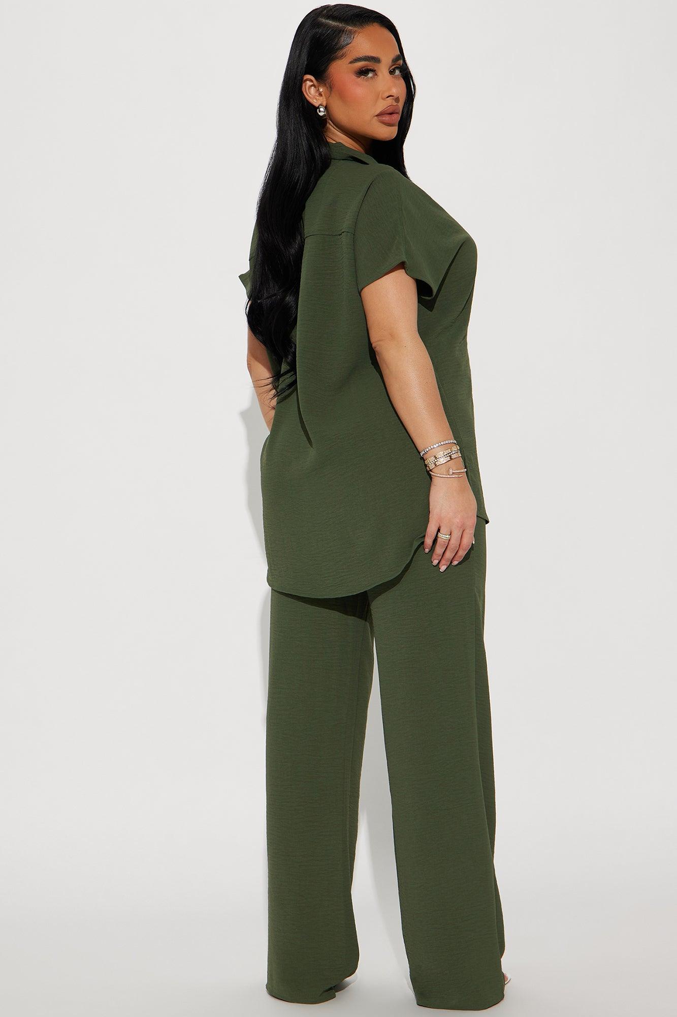 Roxanne Pant Set - Olive Product Image