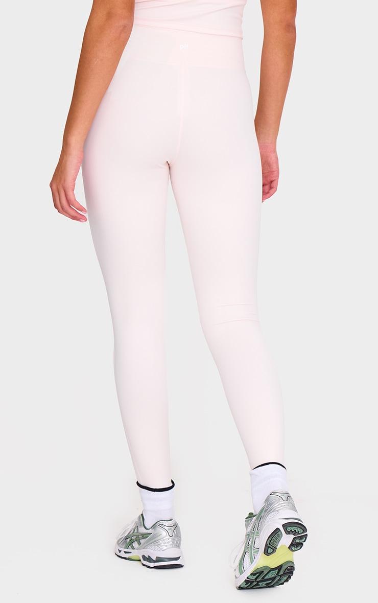Ballet Pink Sculpt Twist Front Gym Leggings Product Image