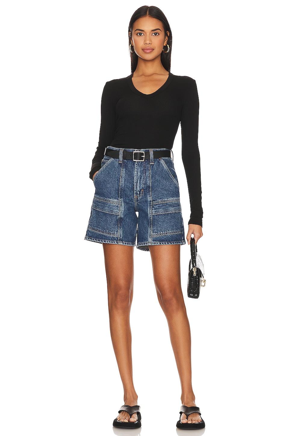 Rib Bold Long Sleeve U Top Enza Costa Product Image