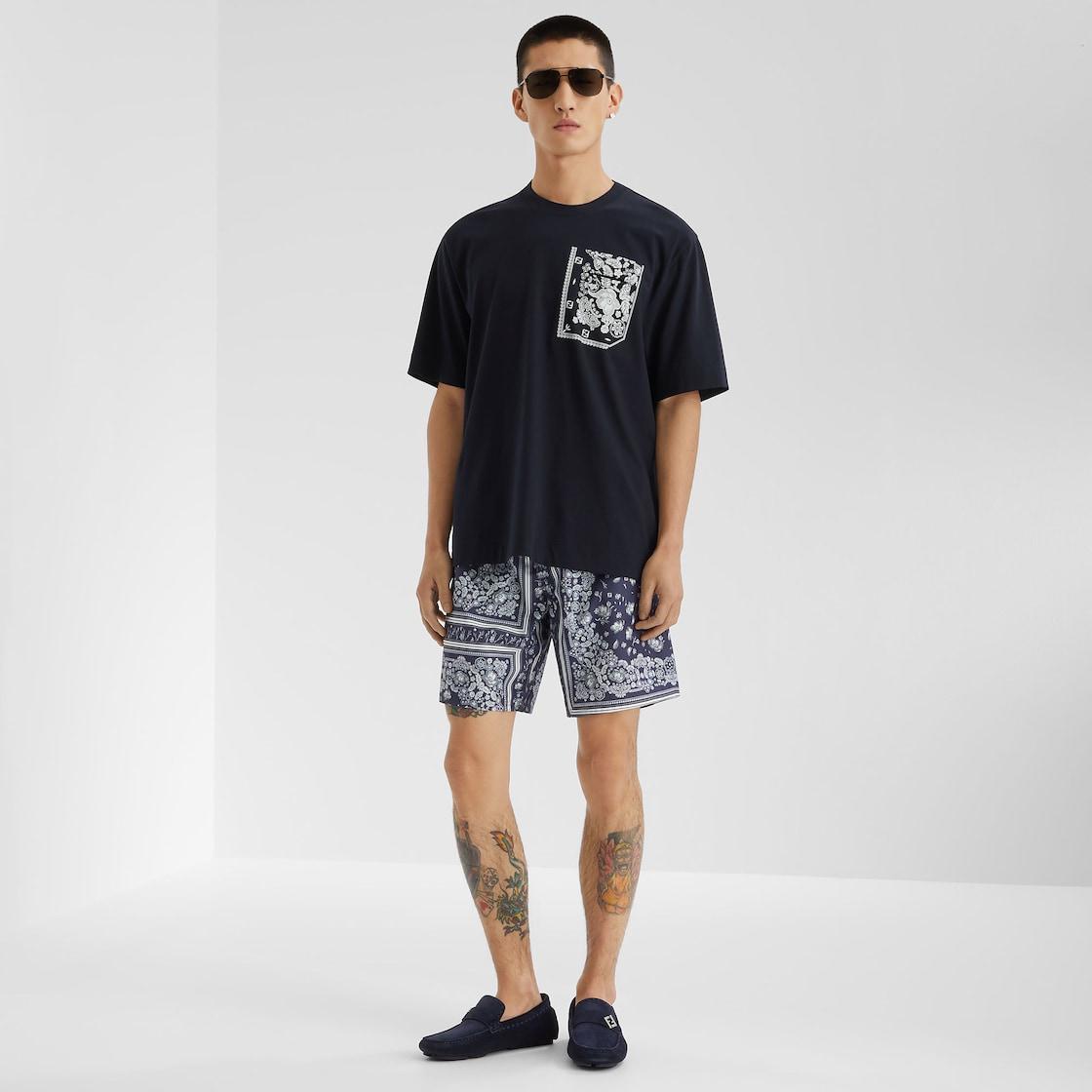 T-ShirtBlue cotton T-shirt Product Image