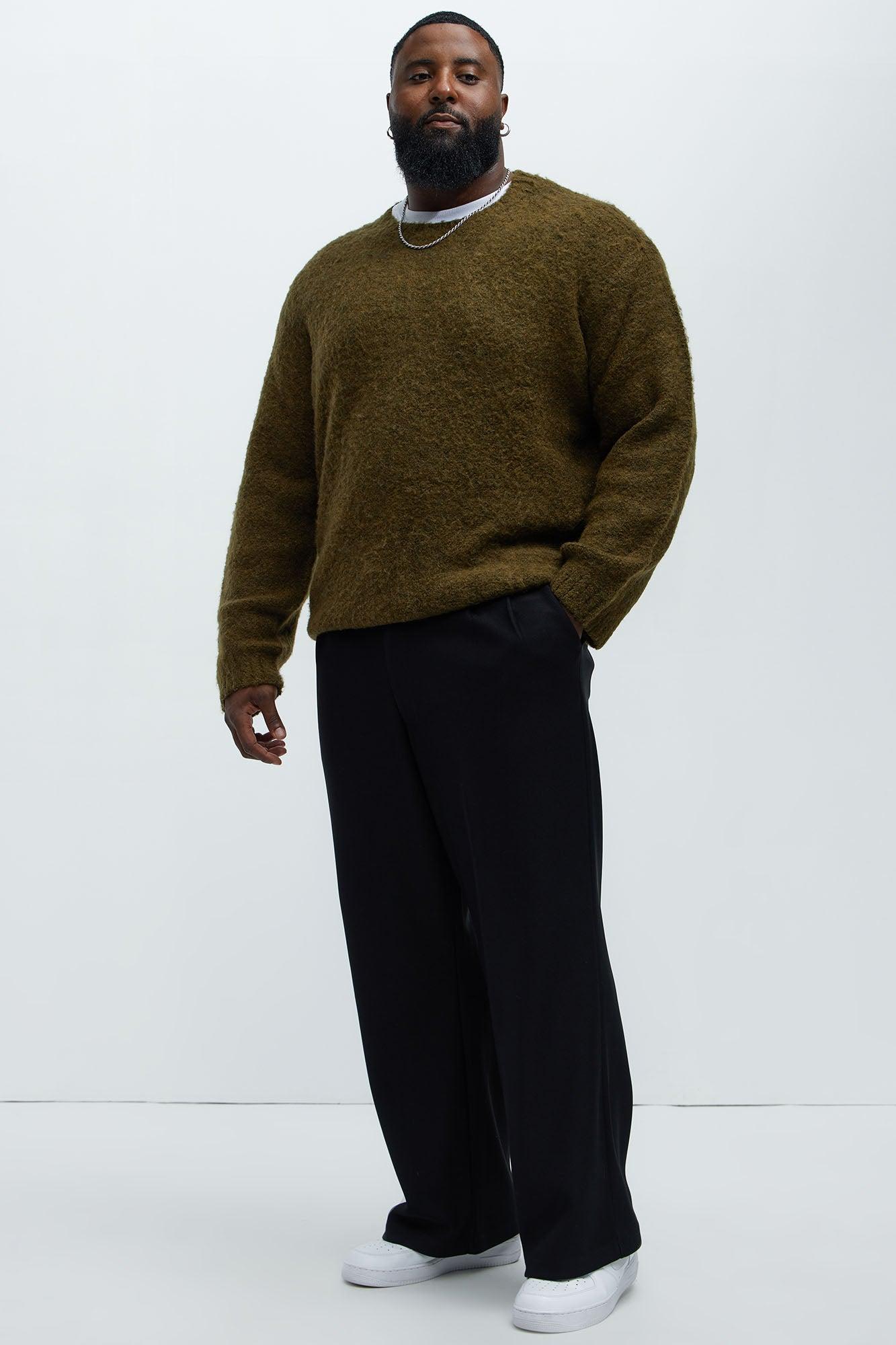 Always Here Crewneck Sweater - Olive Product Image