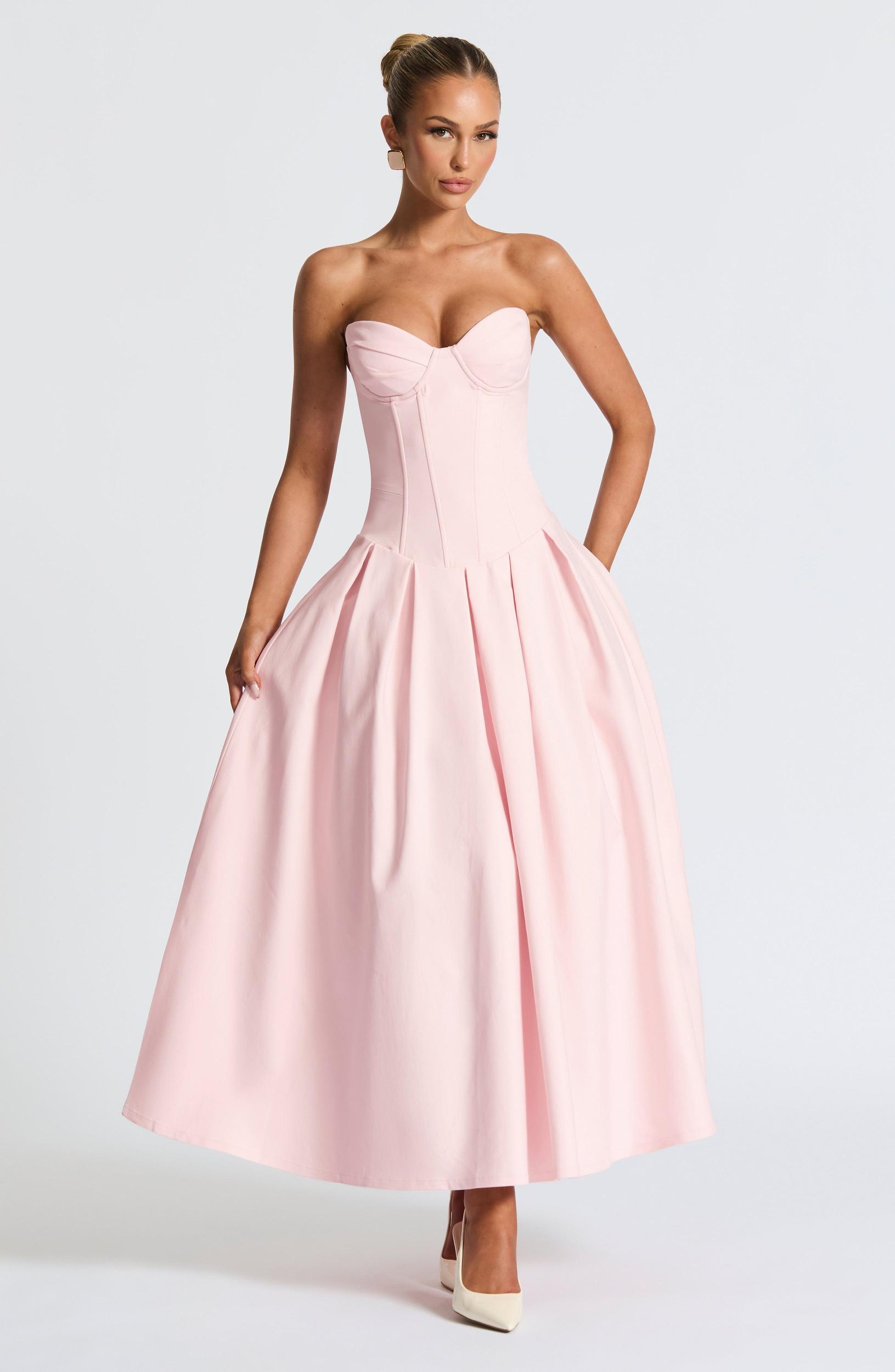 Salma Midi Dress - Blush Product Image