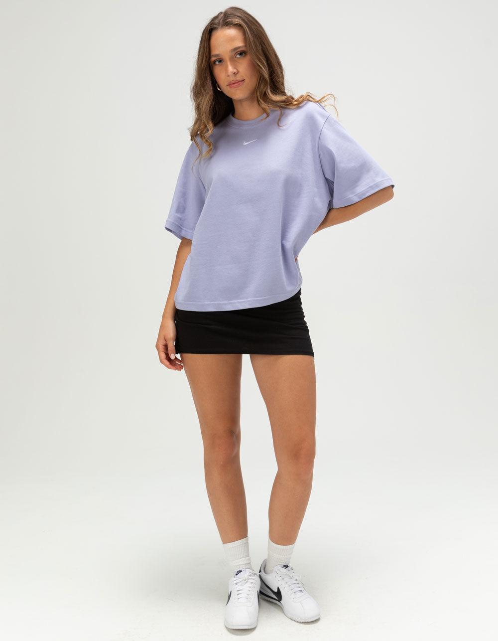 NIKE Sportswear Essentials Womens Boxy Tee - LT PURPLE Product Image