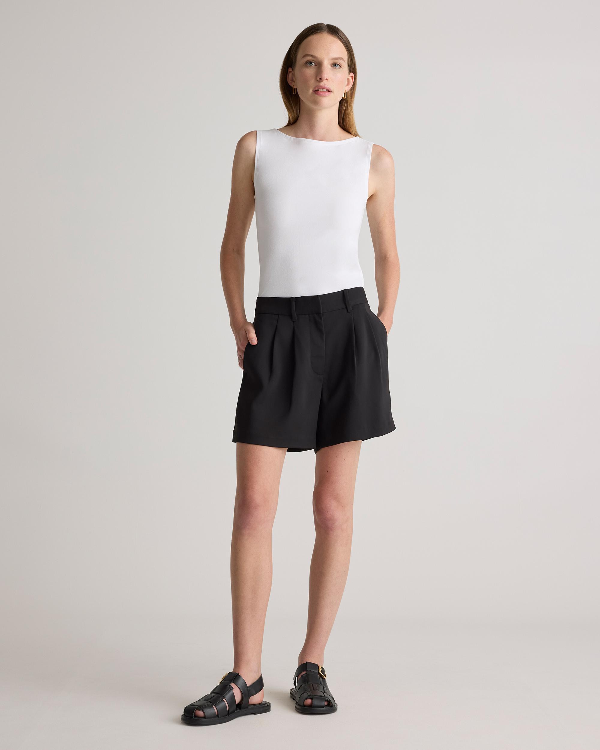 Quince | Women's Stretch Cotton Jersey Boat Neck Tank Top Size XS, Organic Cotton Product Image