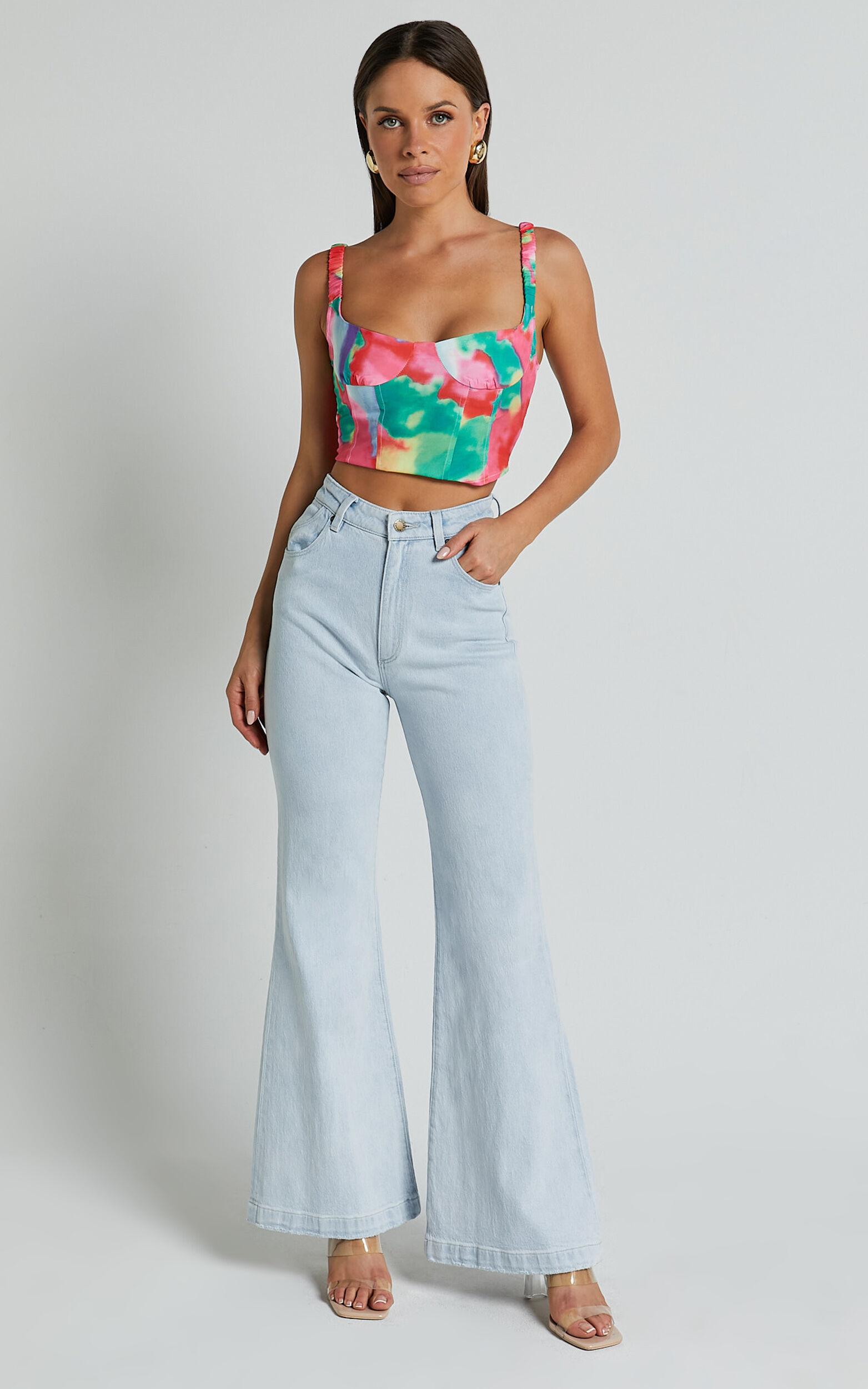 Ritchel Top - Colourful Corset Top in Multi Product Image