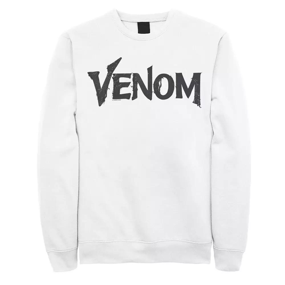 Men's Marvel Venom Symbiote Logo Fleece, Size: XXL, White Product Image