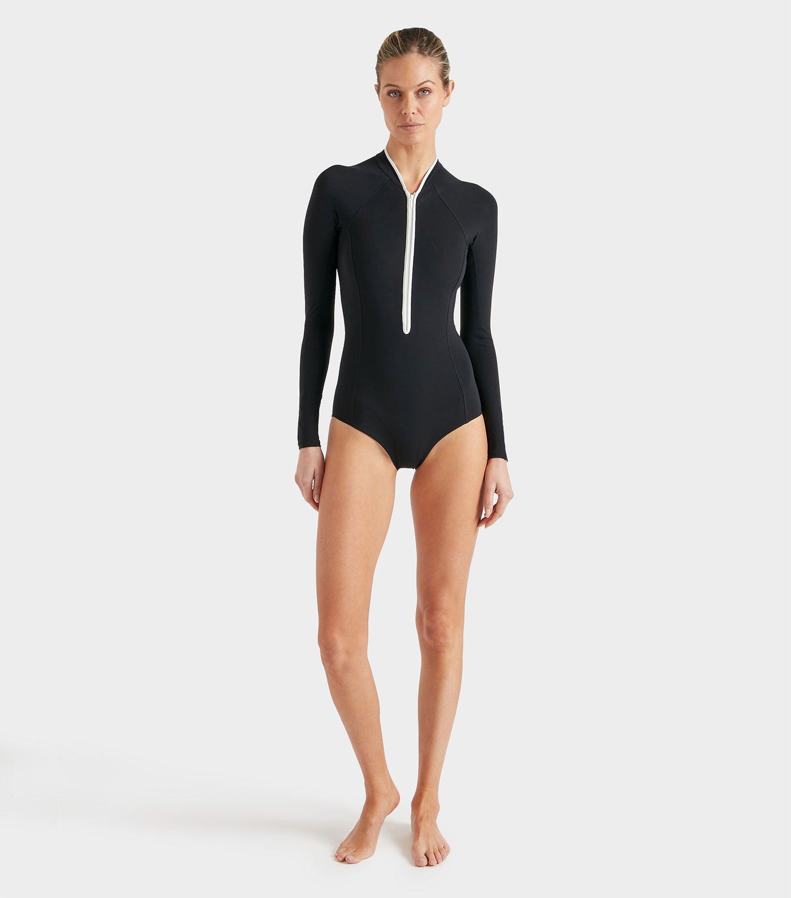 Tyra UPF 50+ Swim - Black/White Product Image