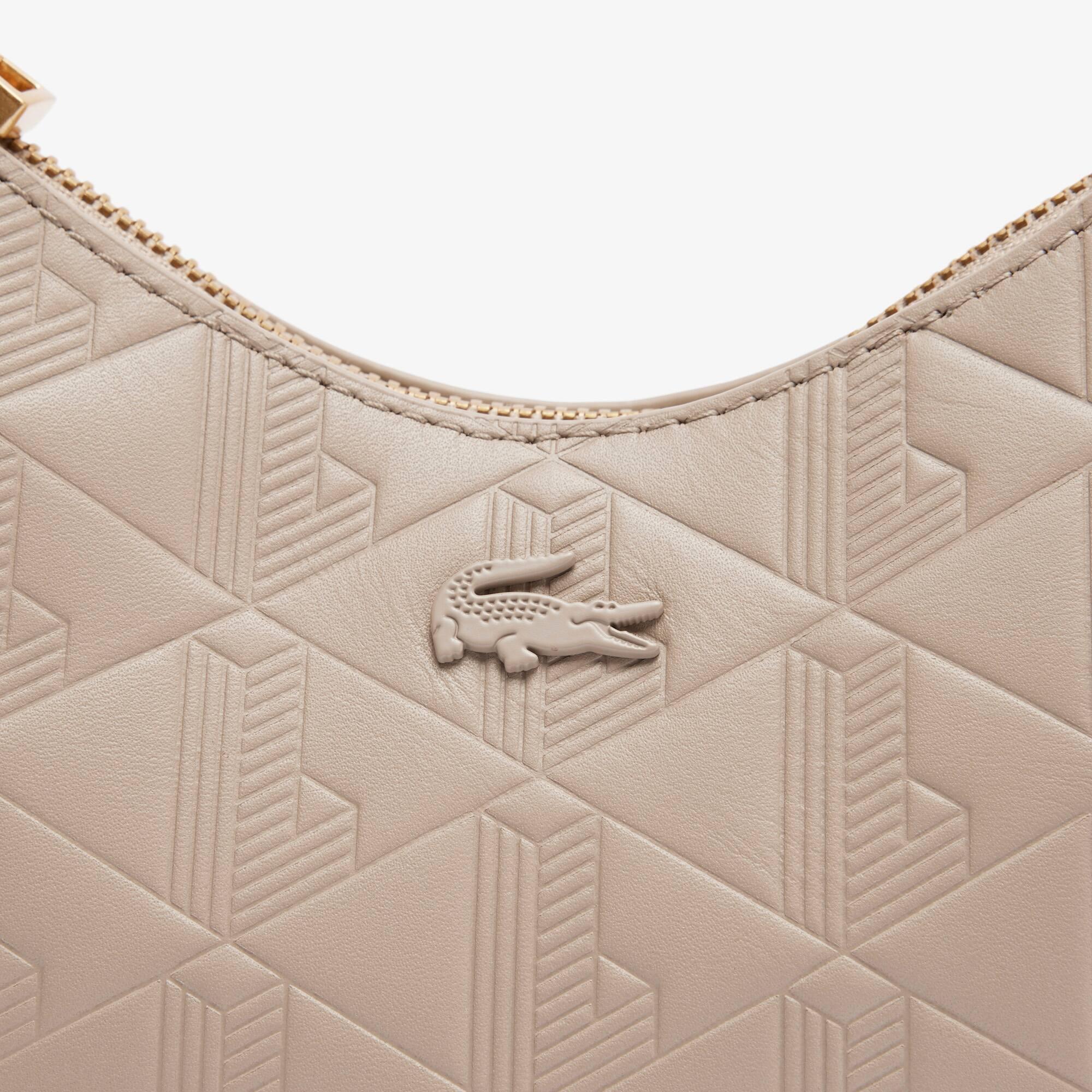 Maheki Embossed Leather Half Moon Purse Product Image