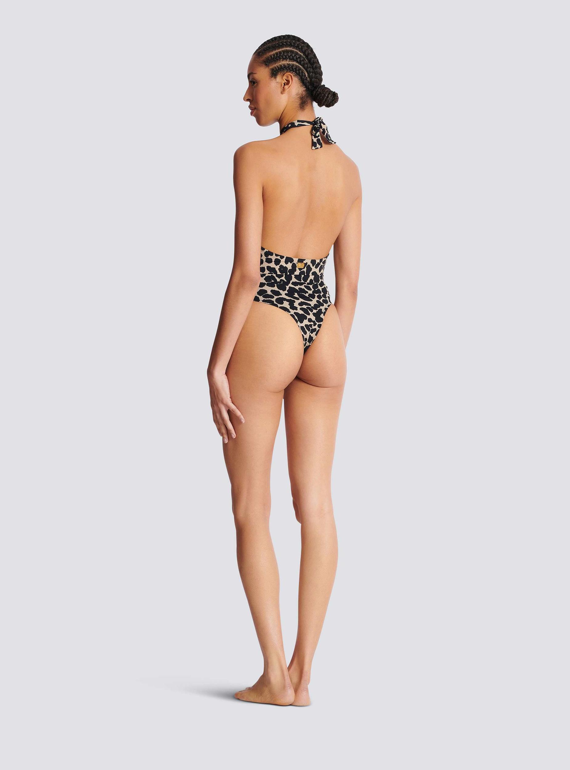 One-piece leopard pattern swimsuit Product Image