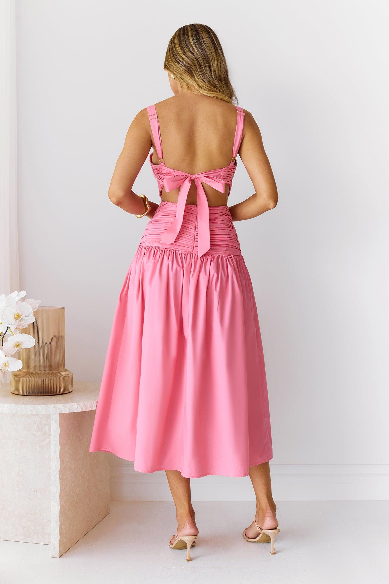 Sunny Vineyards Midi Dress Pink Product Image
