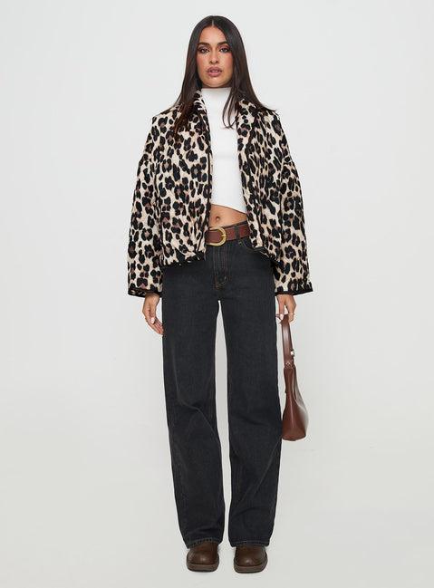 One I Want Jacket Leopard Product Image
