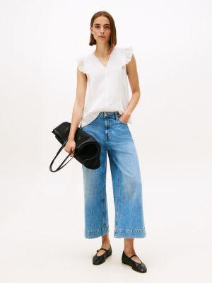 Muslin Flutter-Sleeve Top Product Image