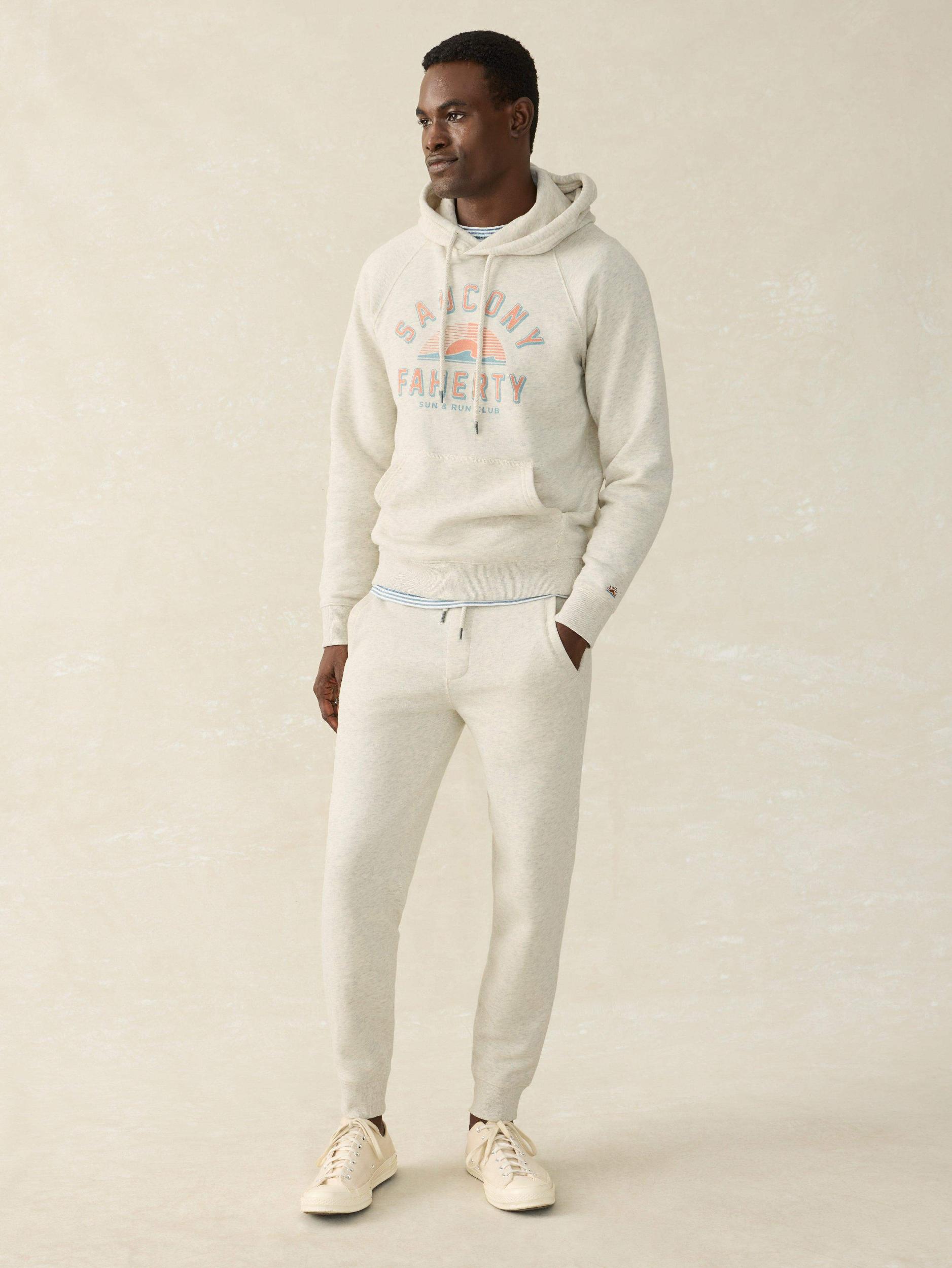 Saucony Fleece Hoodie - Antique Ivory Heather Male Product Image