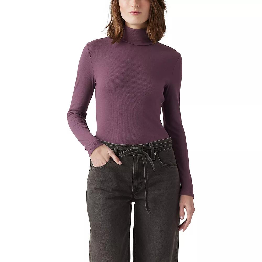 Women's Levi's® Moon Rib Turtleneck, Size: Medium, Purple Perfect Product Image