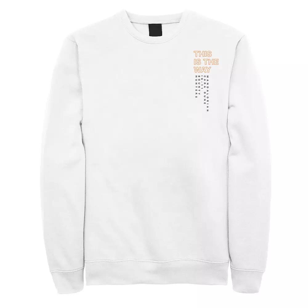 Men's Star Wars: The Mandalorian The Way Text Sweatshirt,  Product Image