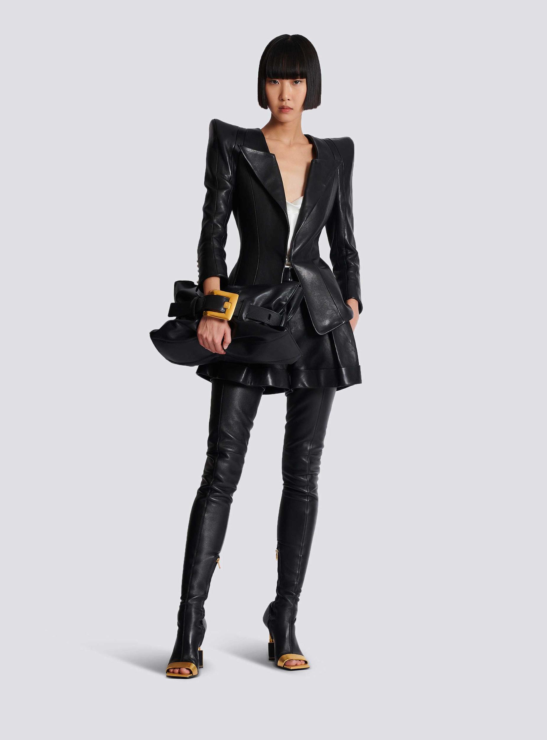 Fitted lambskin jacket Product Image