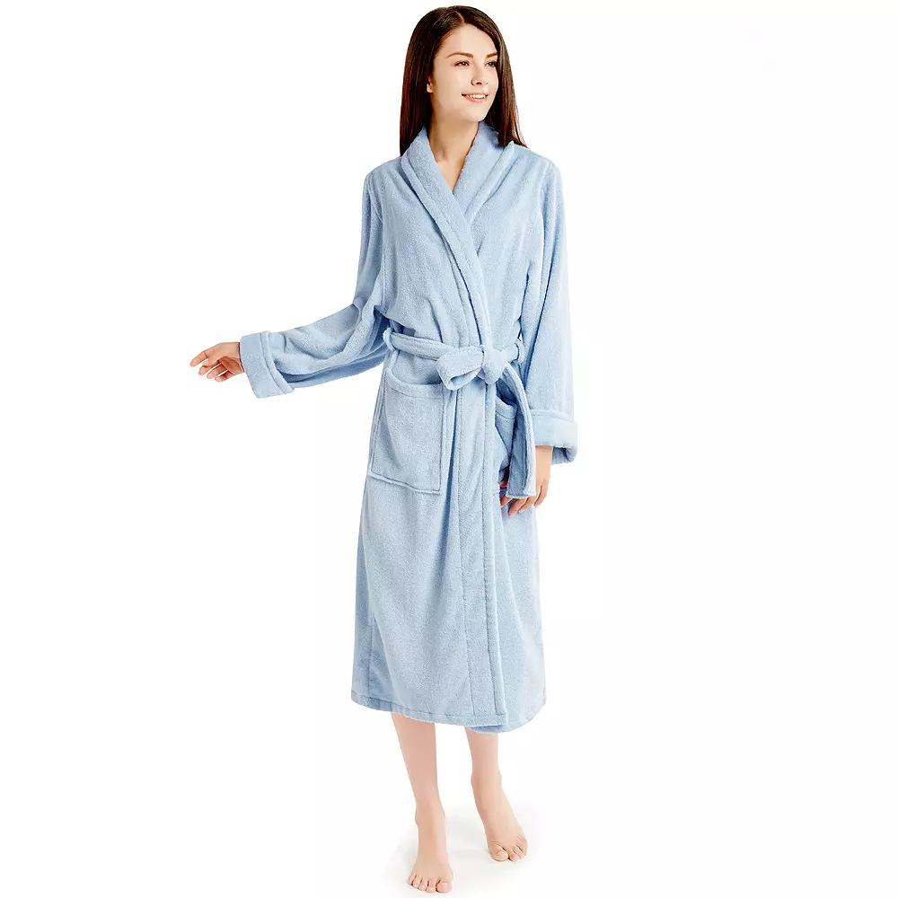 INK+IVY Women's Cotton Terry Robe,  Product Image