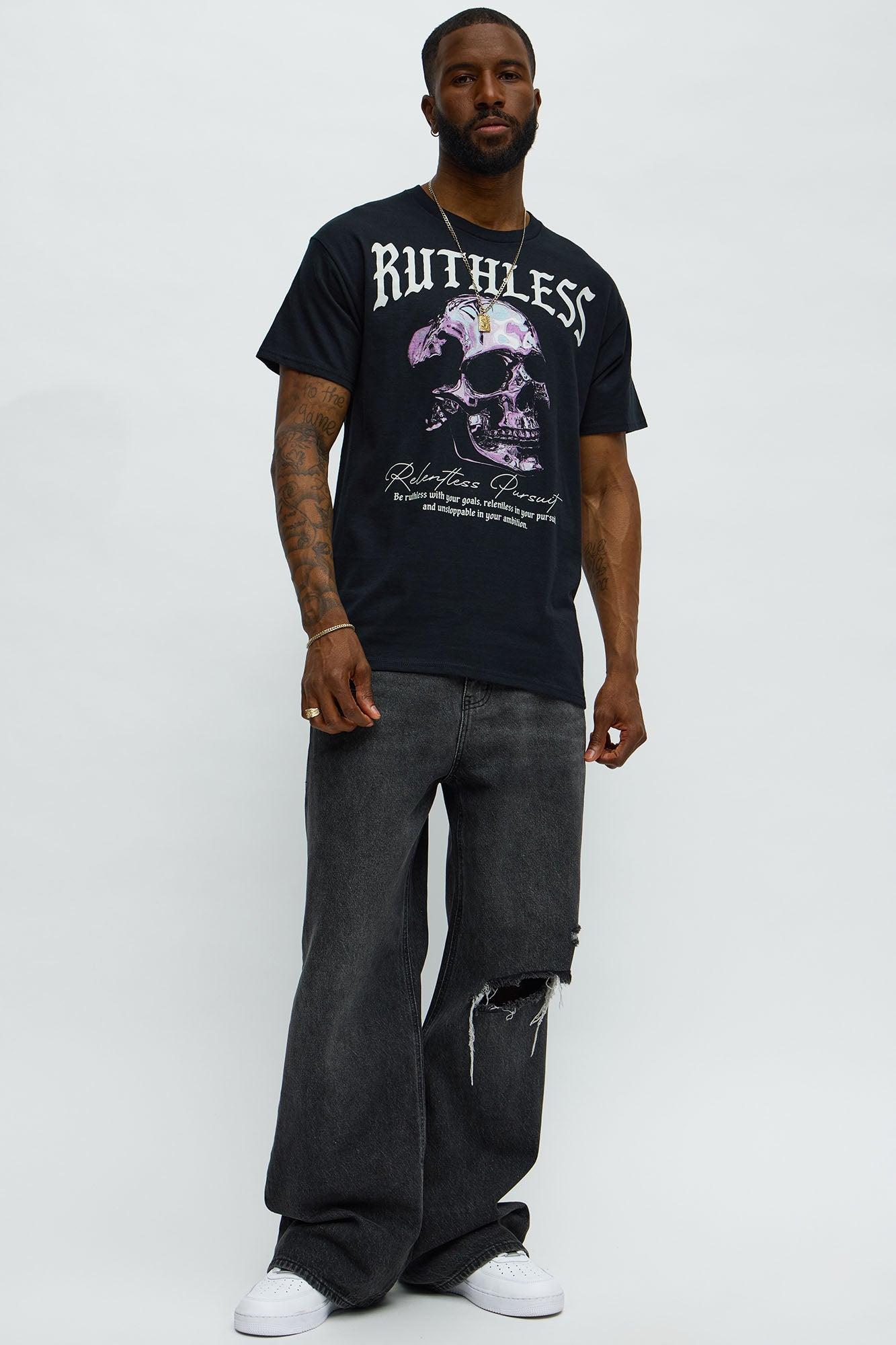 Ruthless Pursuit Short Sleeve Tee - Black Product Image