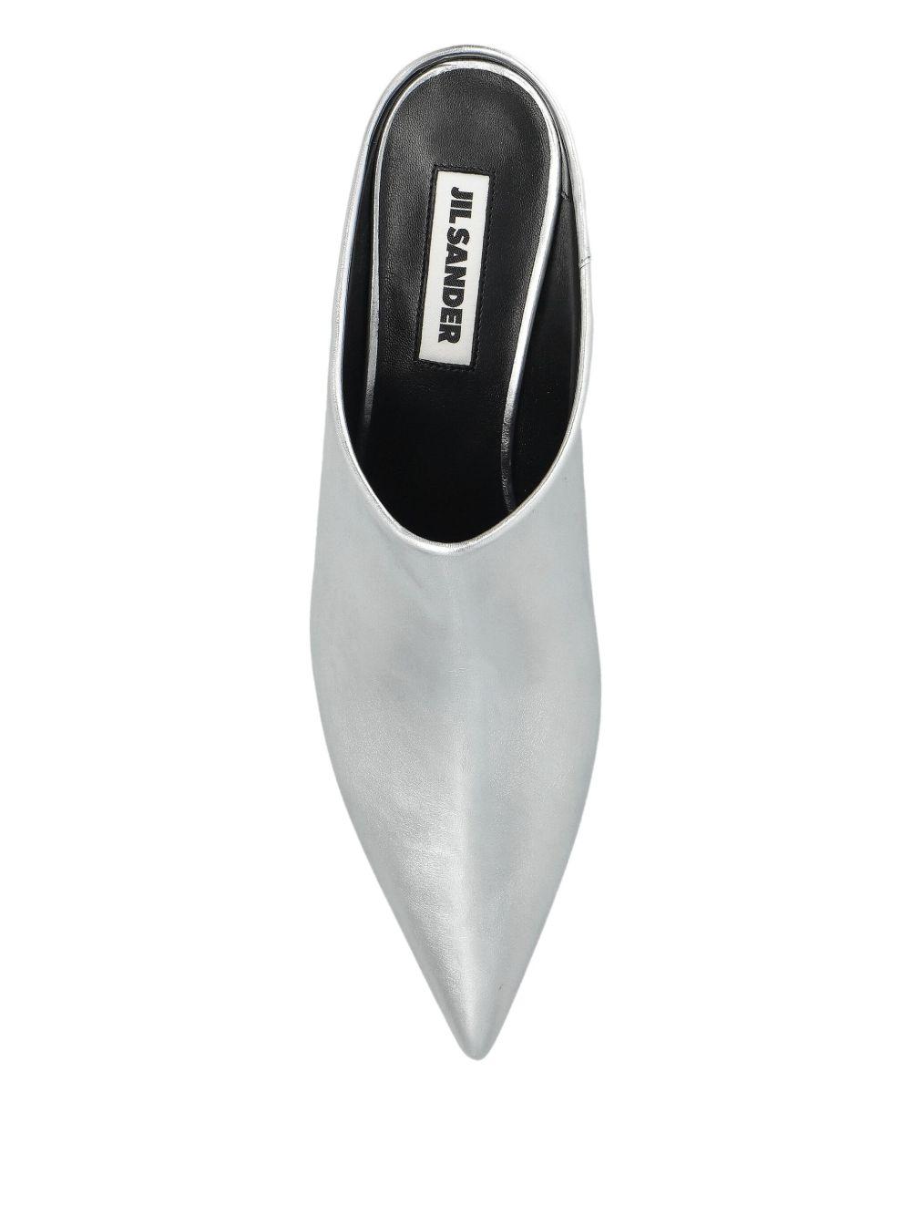 metallic-leather pointed-toe mules Product Image