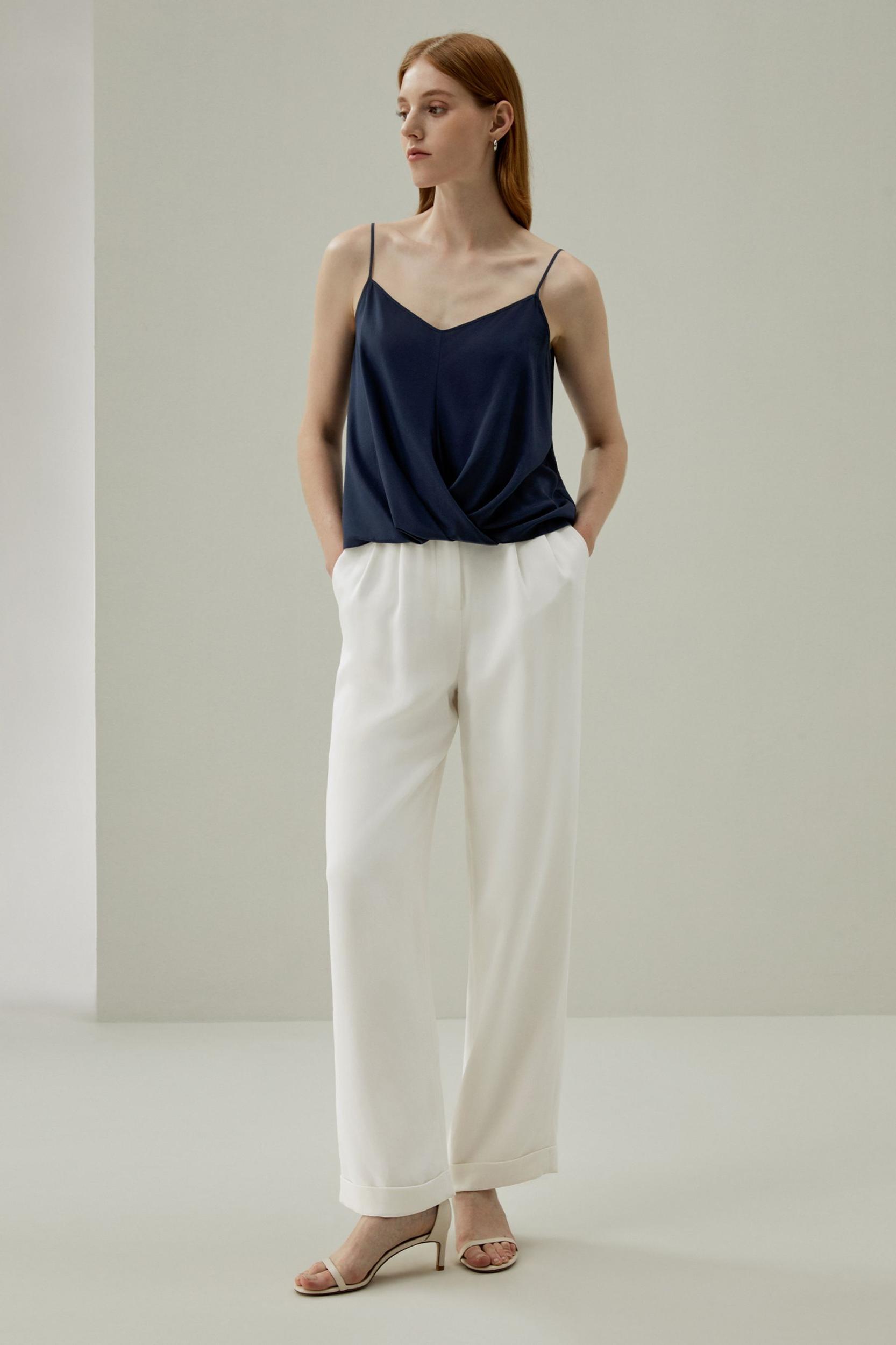 Thin-Strap Crêpe de Chine Cami Product Image