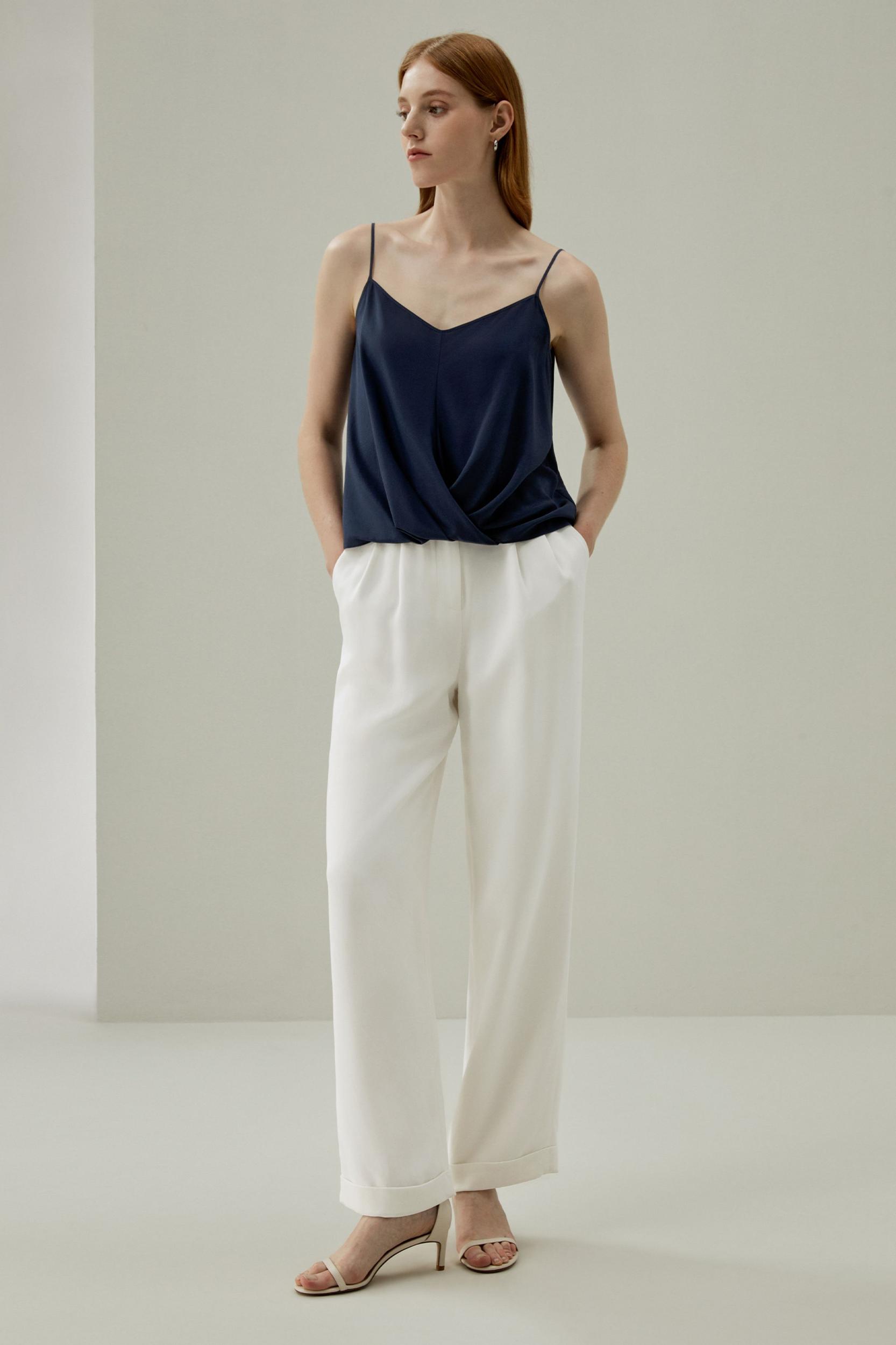 Thin-Strap Crêpe de Chine Cami Product Image