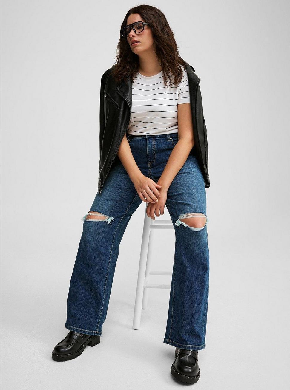 Perfect Wide-Leg Mid-Rise Jean Product Image