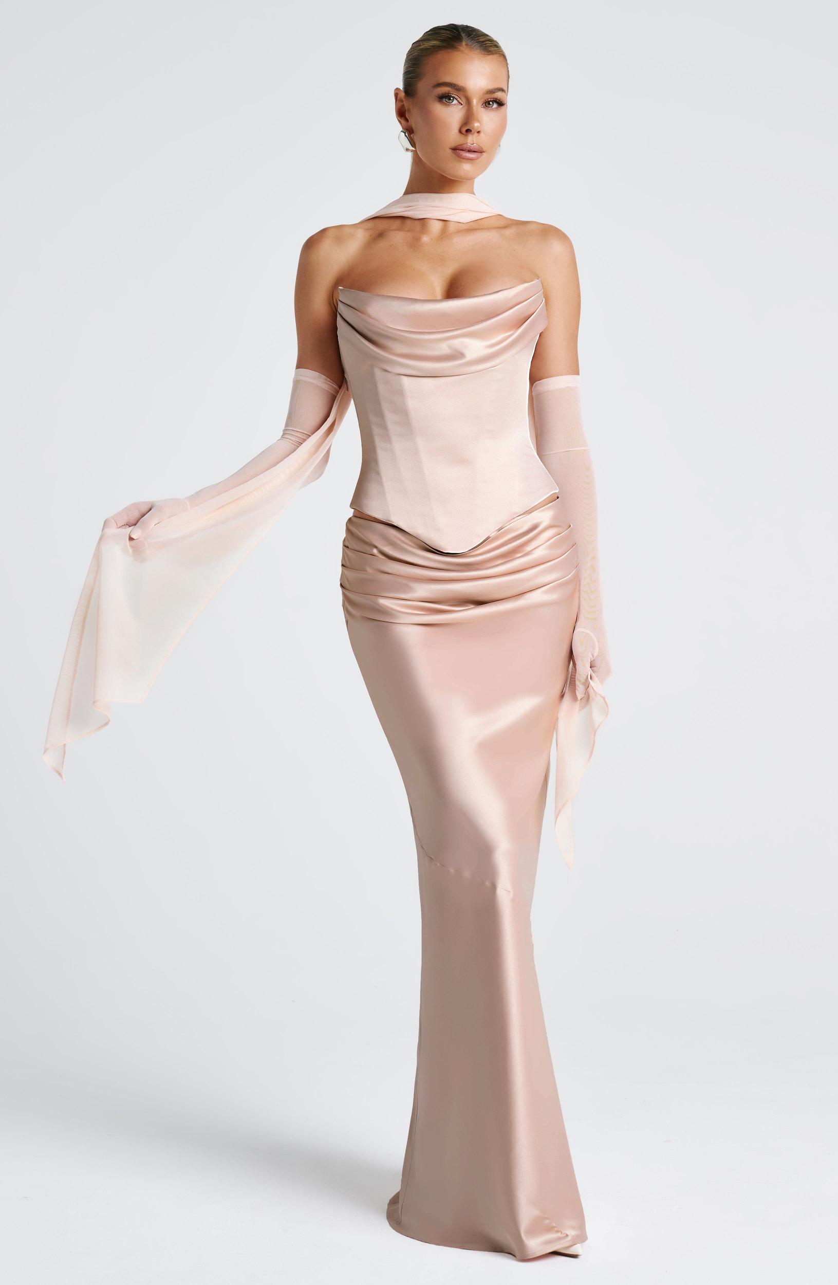 Bernadette Maxi Skirt - Soft Peach Product Image