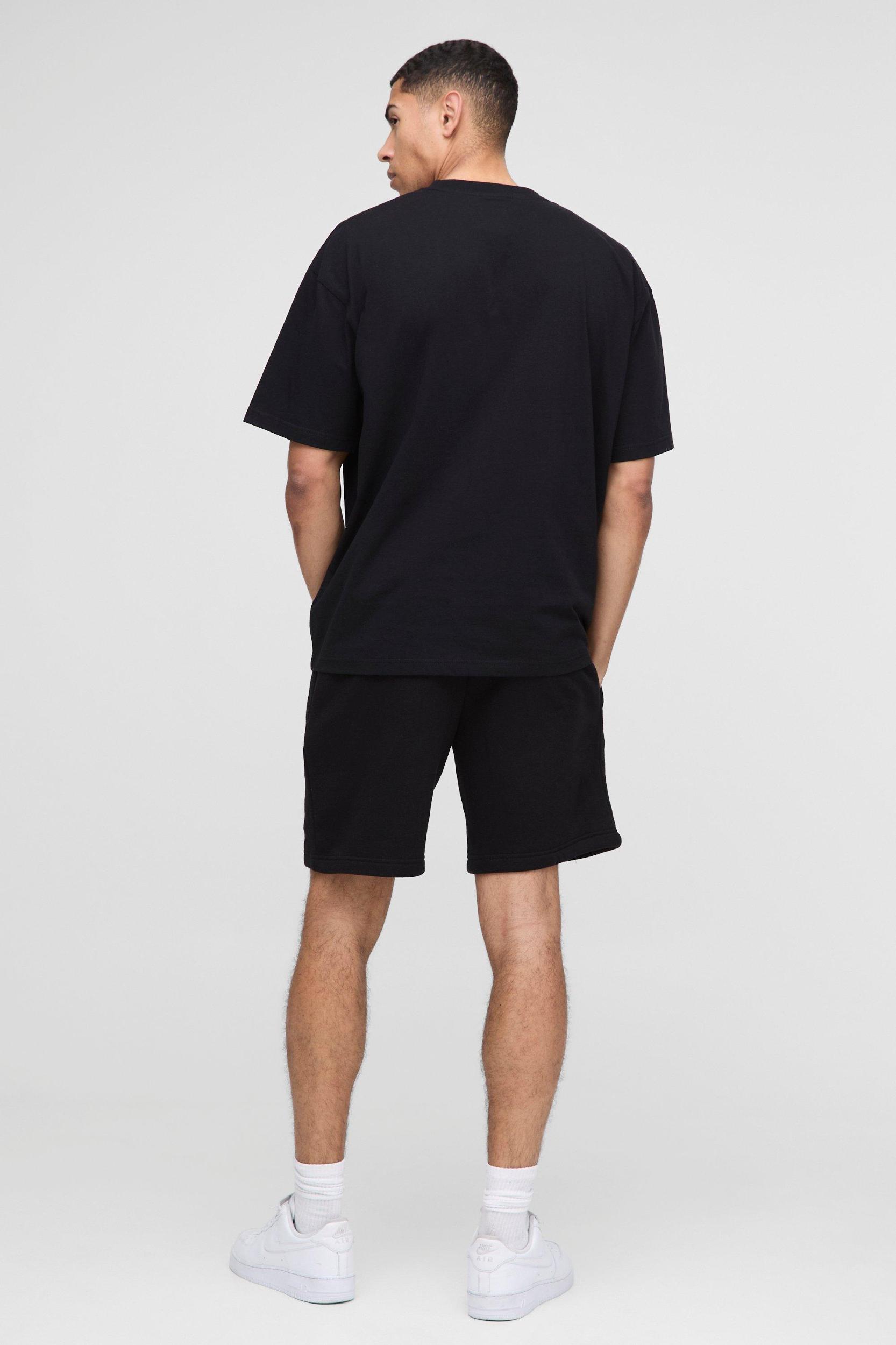 Oversized Man Sport T-Shirt & Short Set | boohooMAN USA Product Image