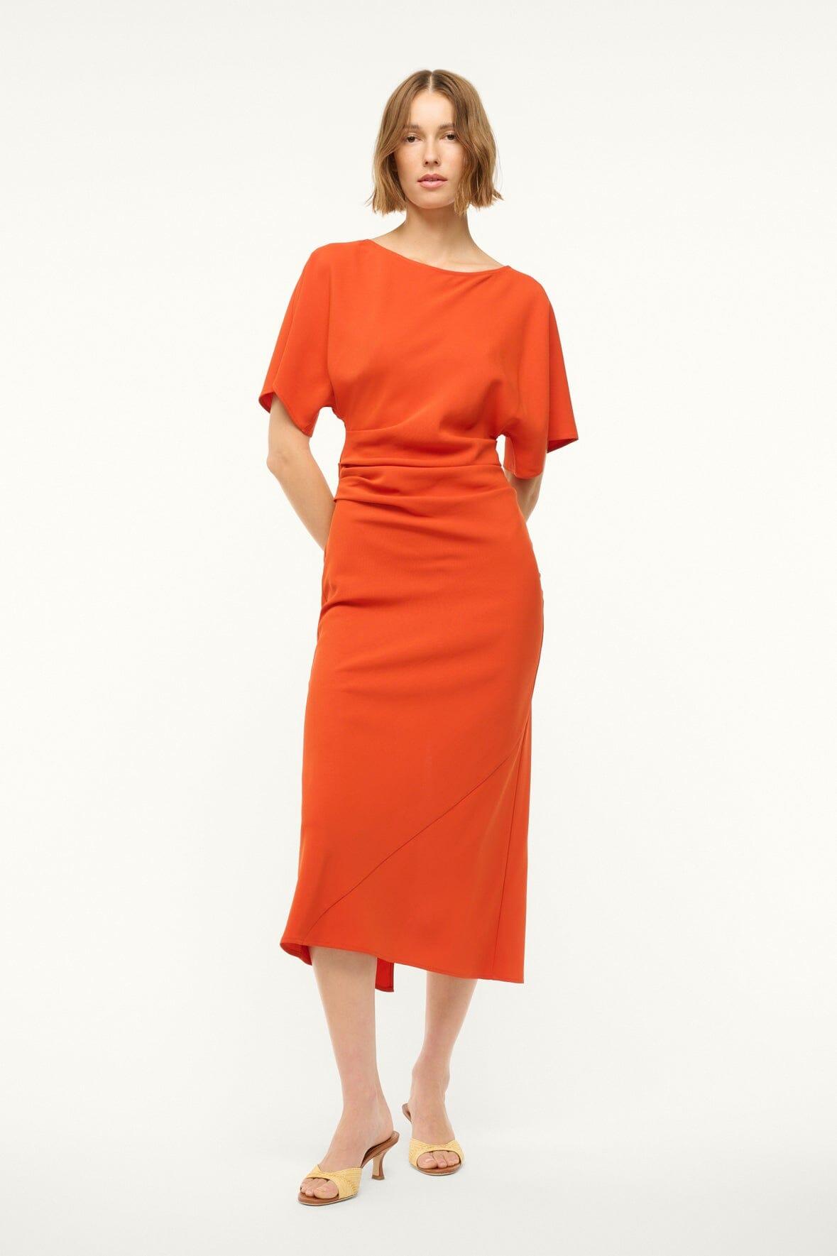 AMELIE MIDI DRESS | CAYENNE Product Image