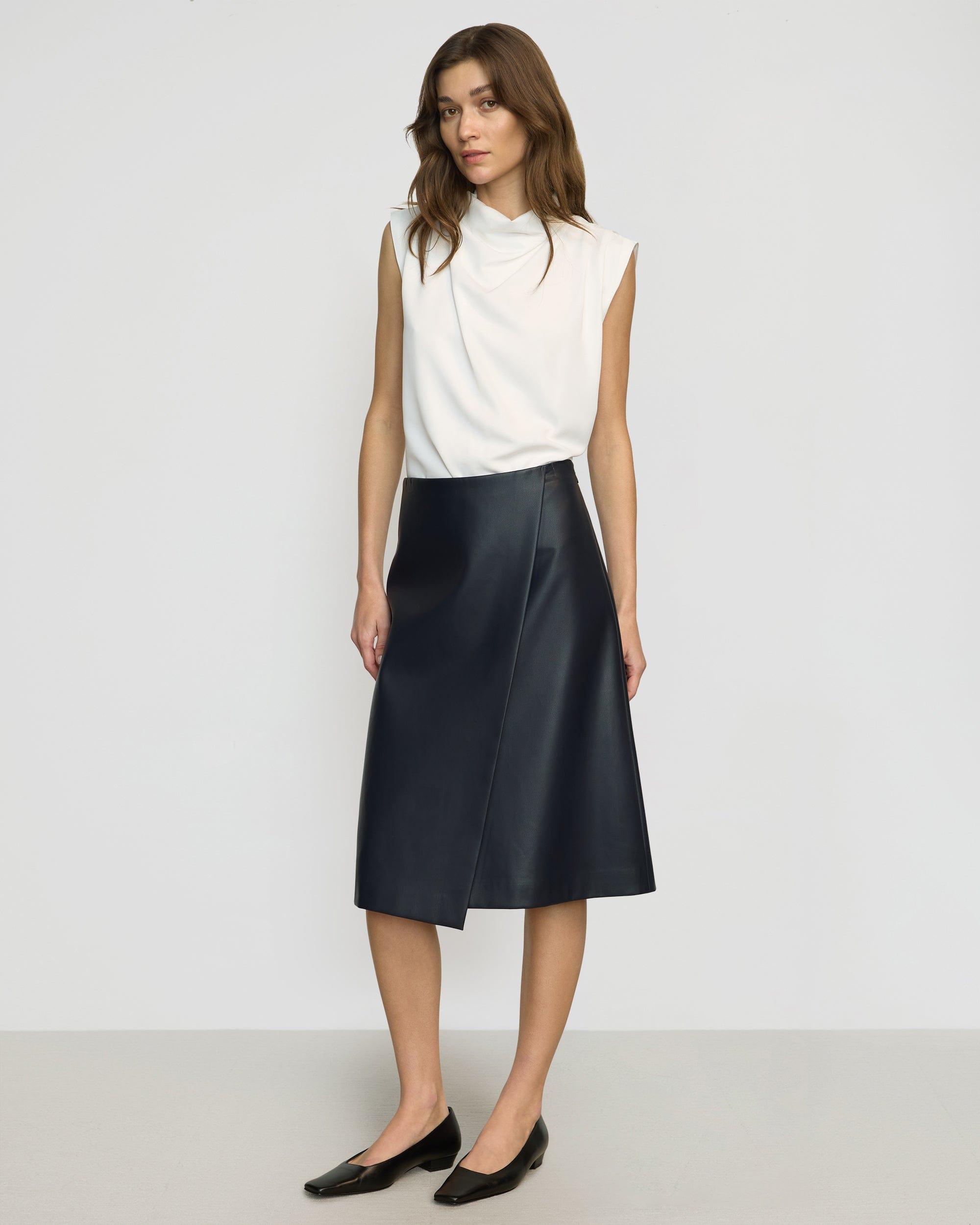 Allegra Gathered-Neck Sleeveless Blouse Product Image