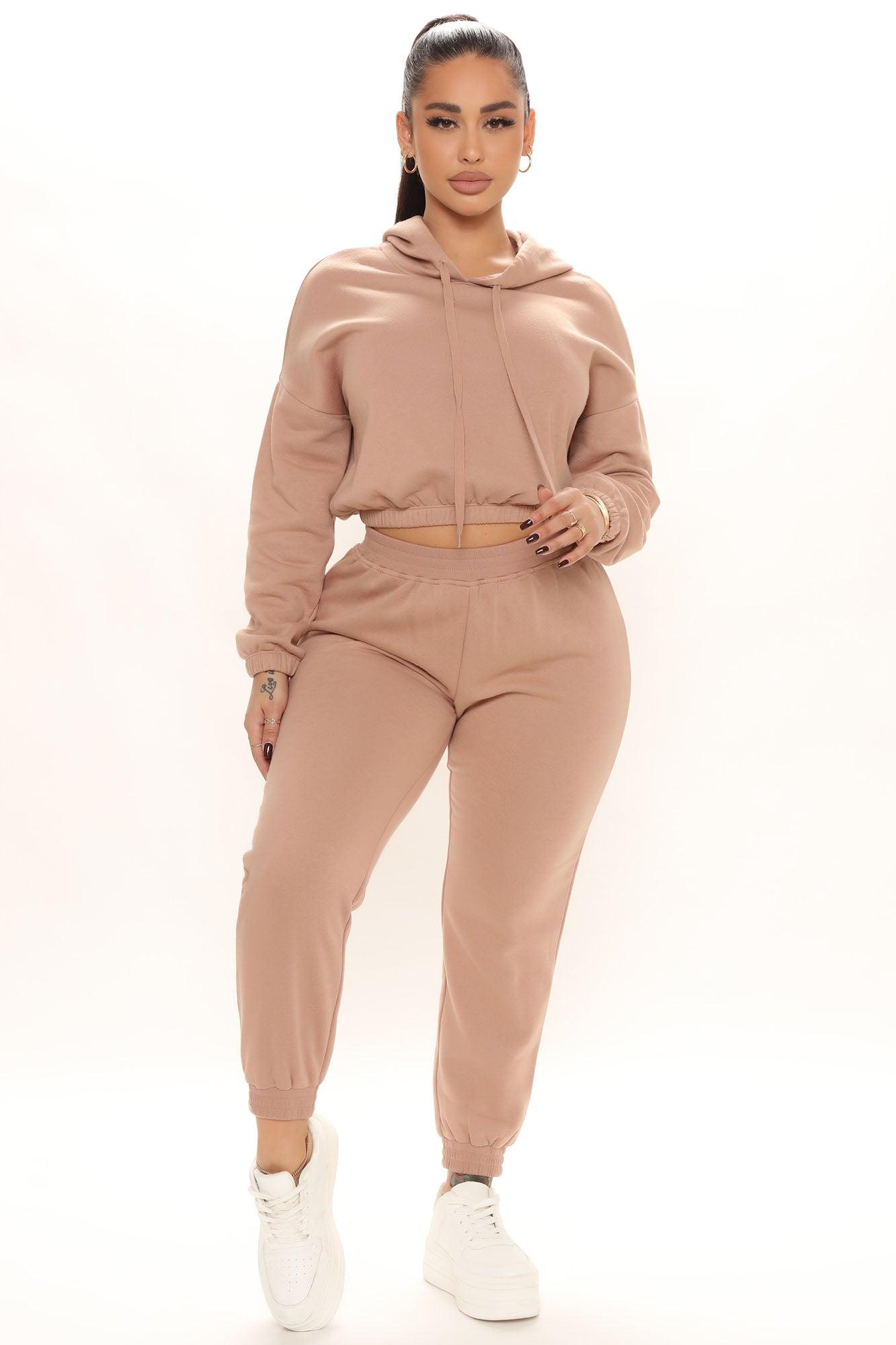 Get Ready Jogger Set - Taupe Product Image