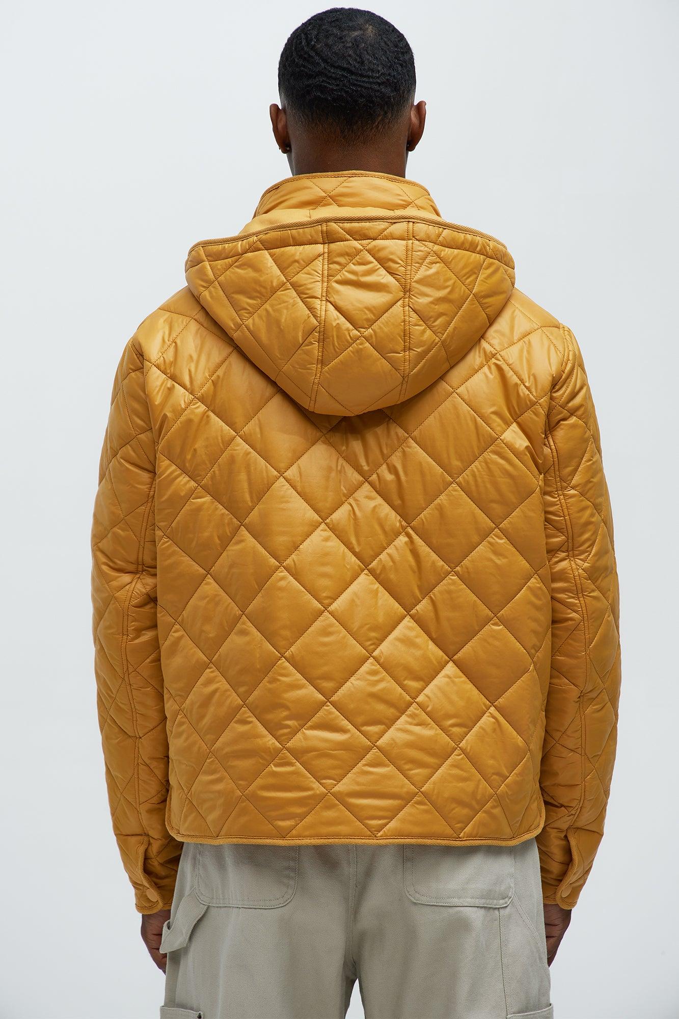 Better By Myself Quilted Jacket - Mustard Product Image