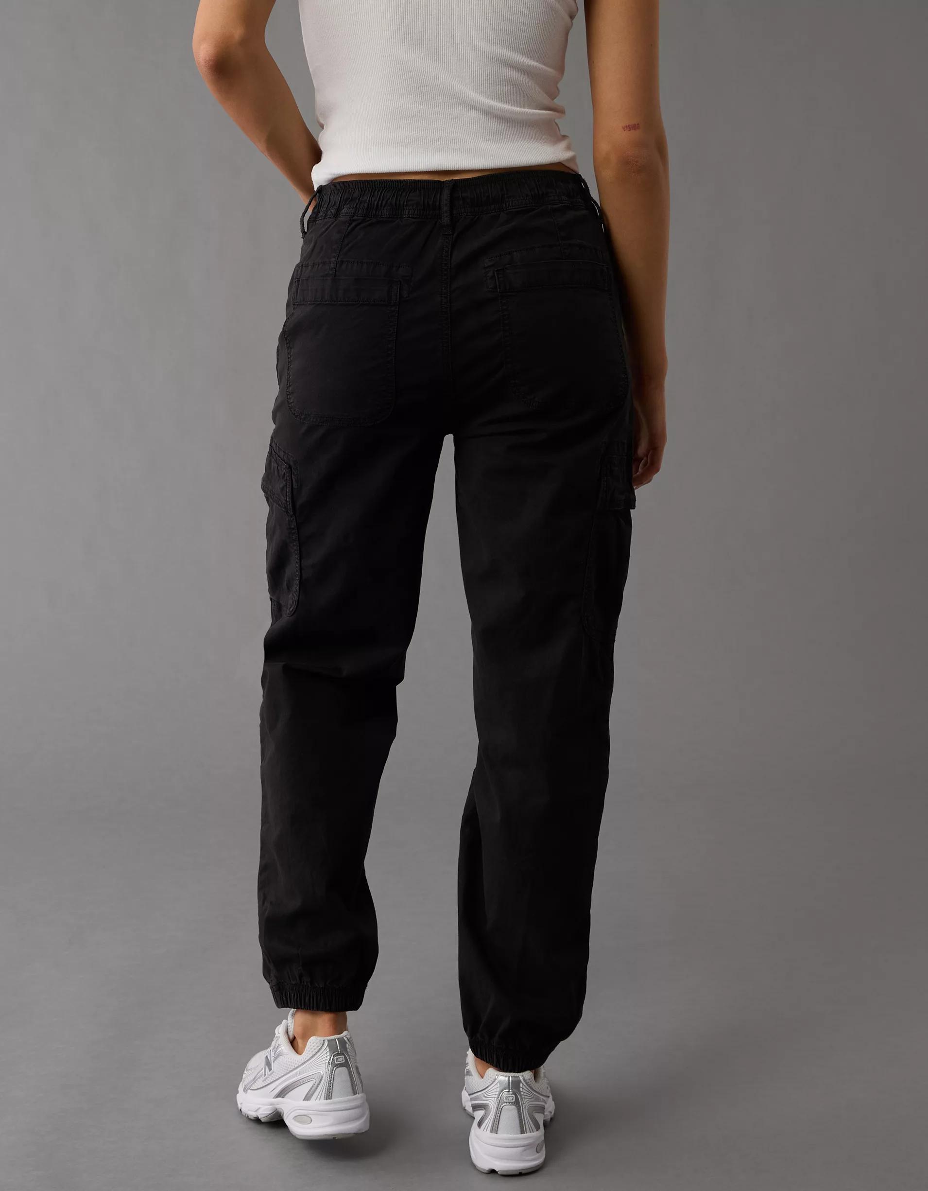 AE Stretch High-Waisted Baggy Cargo Jogger Product Image