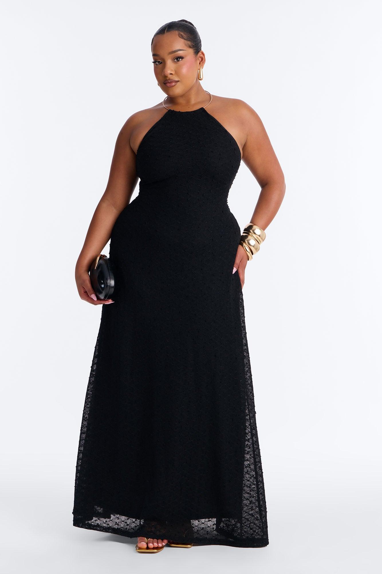 Caribbean Shores Maxi Dress - Black Female Product Image